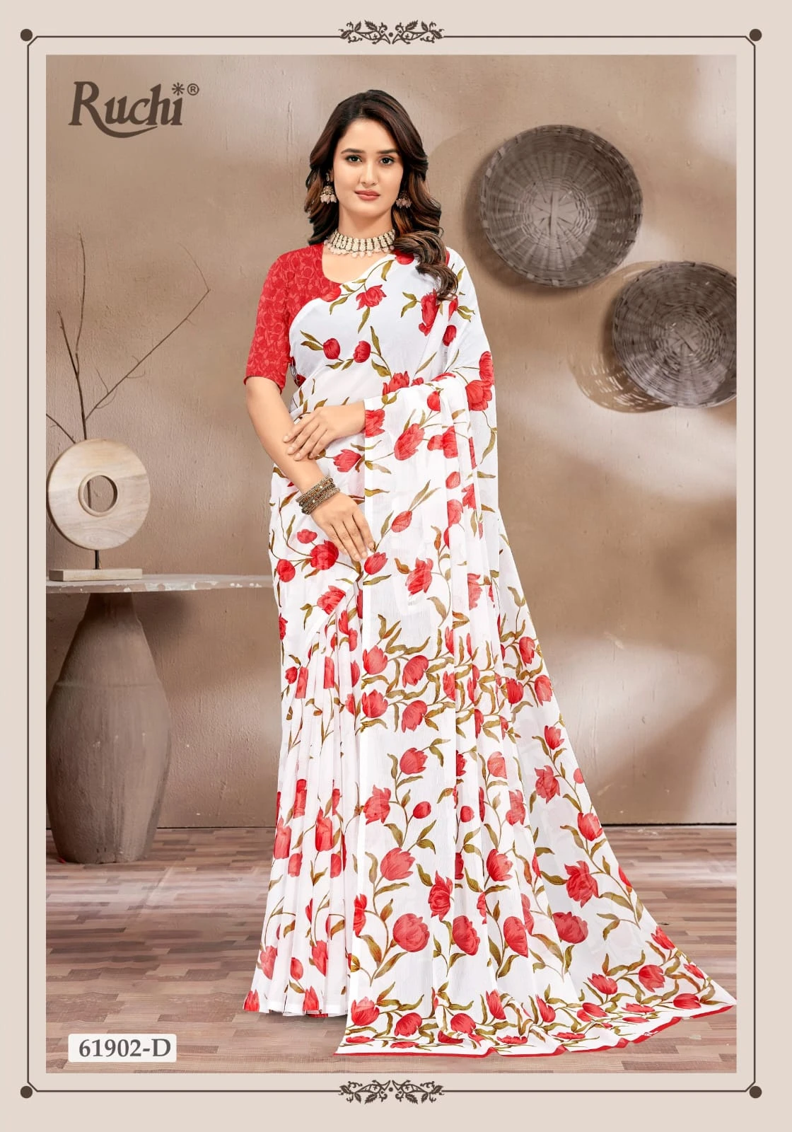 Ruchi Super Star Chiffon 233 Chiffon Printed Saree Collection