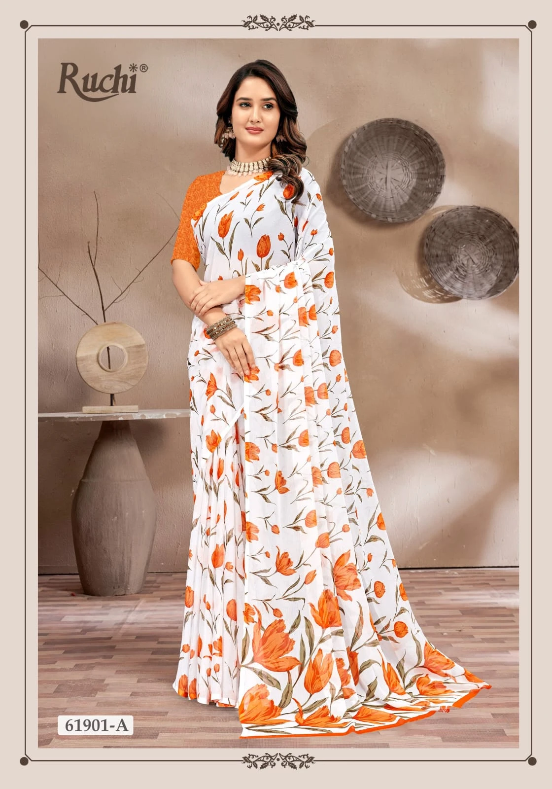 Ruchi Super Star Chiffon 233 Chiffon Printed Saree Collection