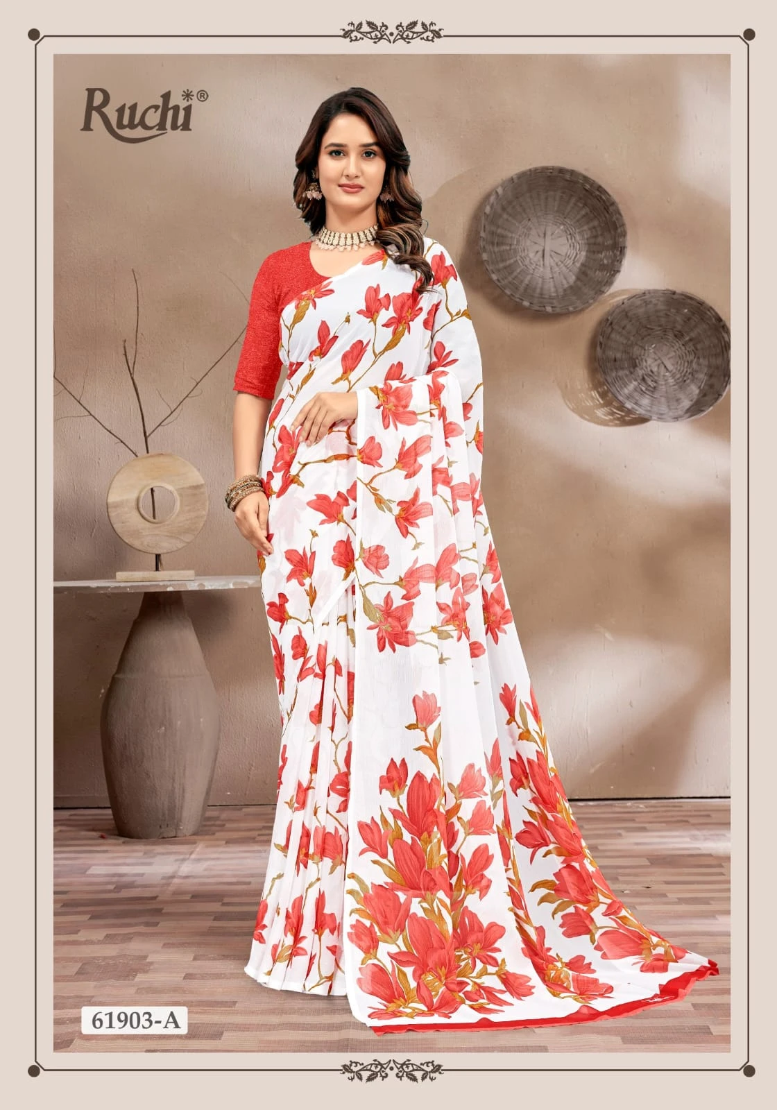 Ruchi Super Star Chiffon 233 Chiffon Printed Saree Collection
