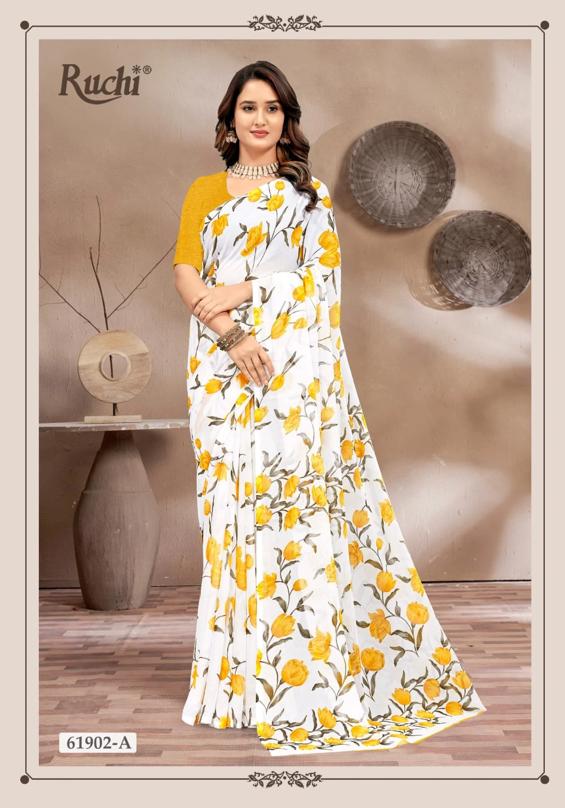 Ruchi Super Star Chiffon 233 Chiffon Printed Saree Collection