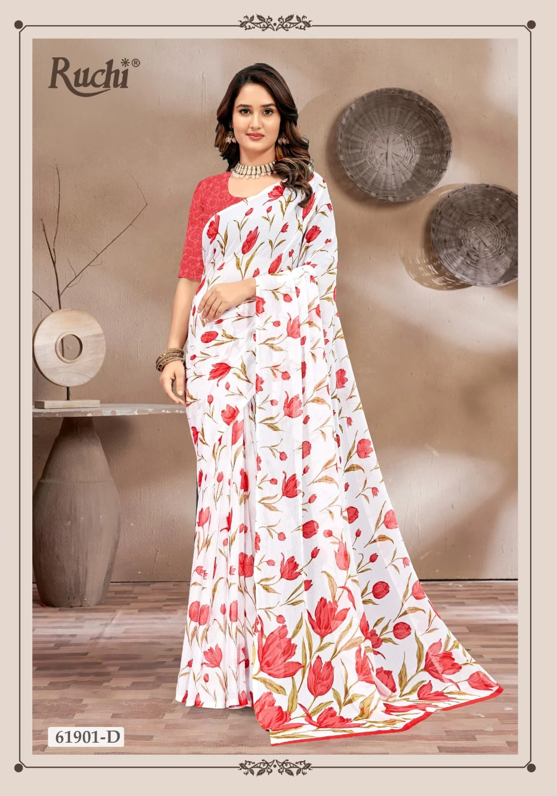 Ruchi Super Star Chiffon 233 Chiffon Printed Saree Collection