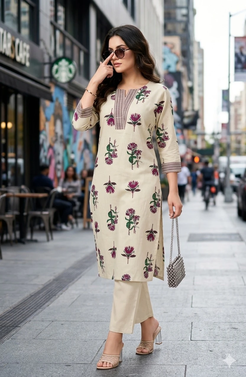 SAADGI Cotton Flex Co-Ord Set