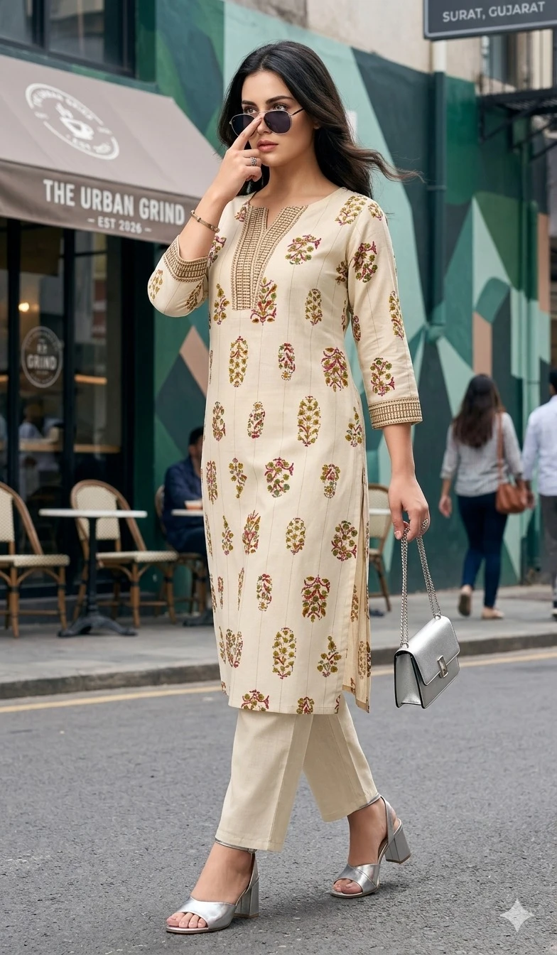 SAADGI Cotton Flex Co-Ord Set