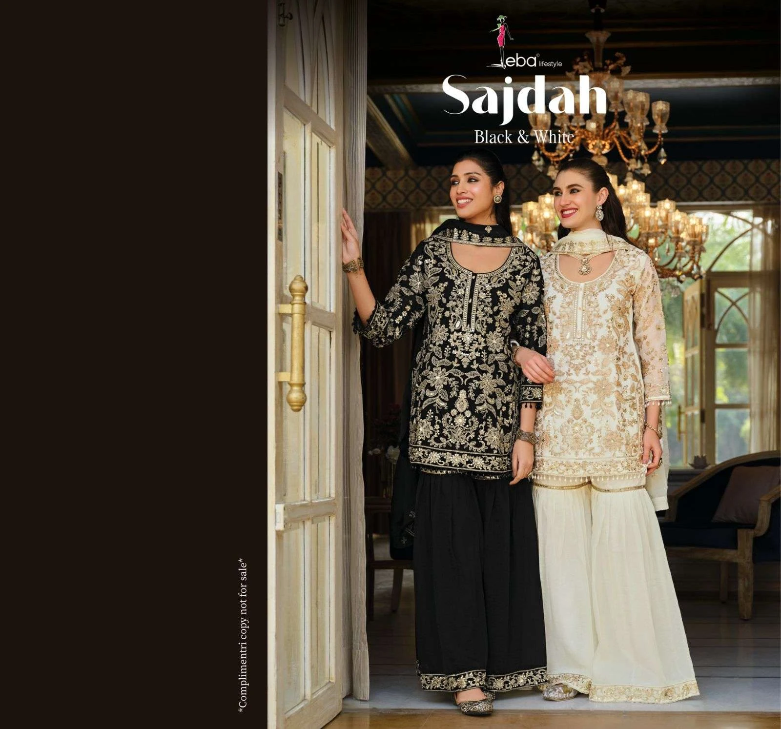 Sajdah NC Moss Sharara Suit Set