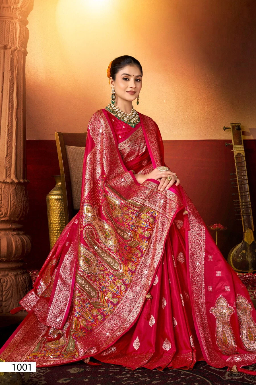 Saroj Vaani Satin Saroski Vol 1 Satin Silk Saree Collection