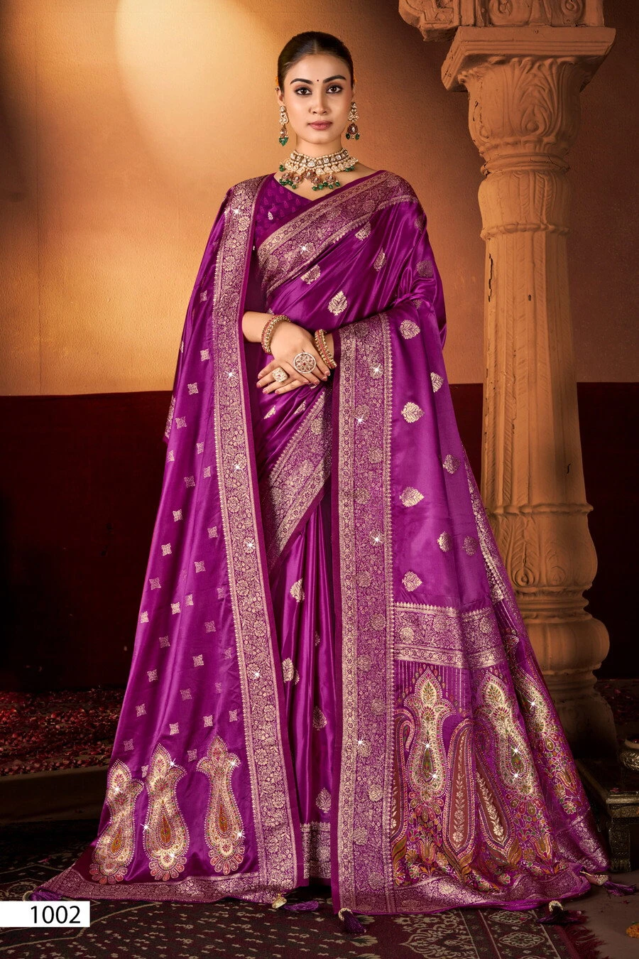 Saroj Vaani Satin Saroski Vol 1 Satin Silk Saree Collection