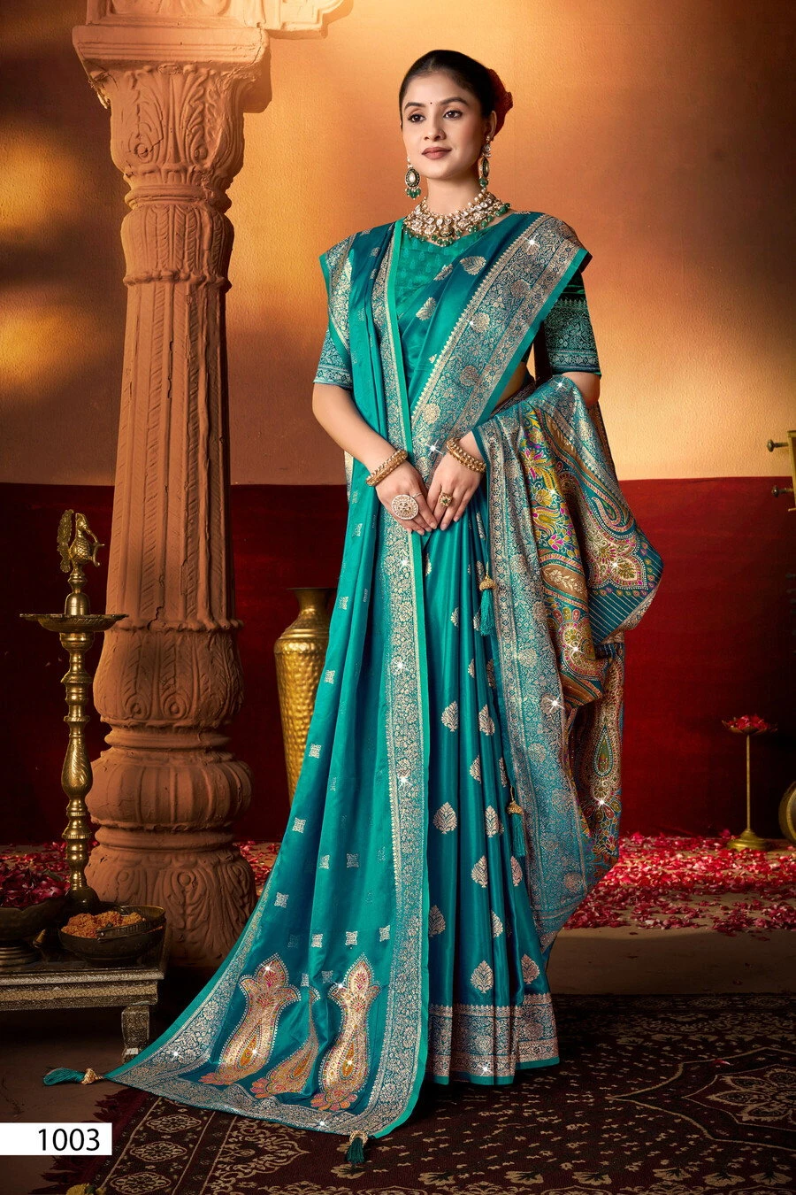 Saroj Vaani Satin Saroski Vol 1 Satin Silk Saree Collection