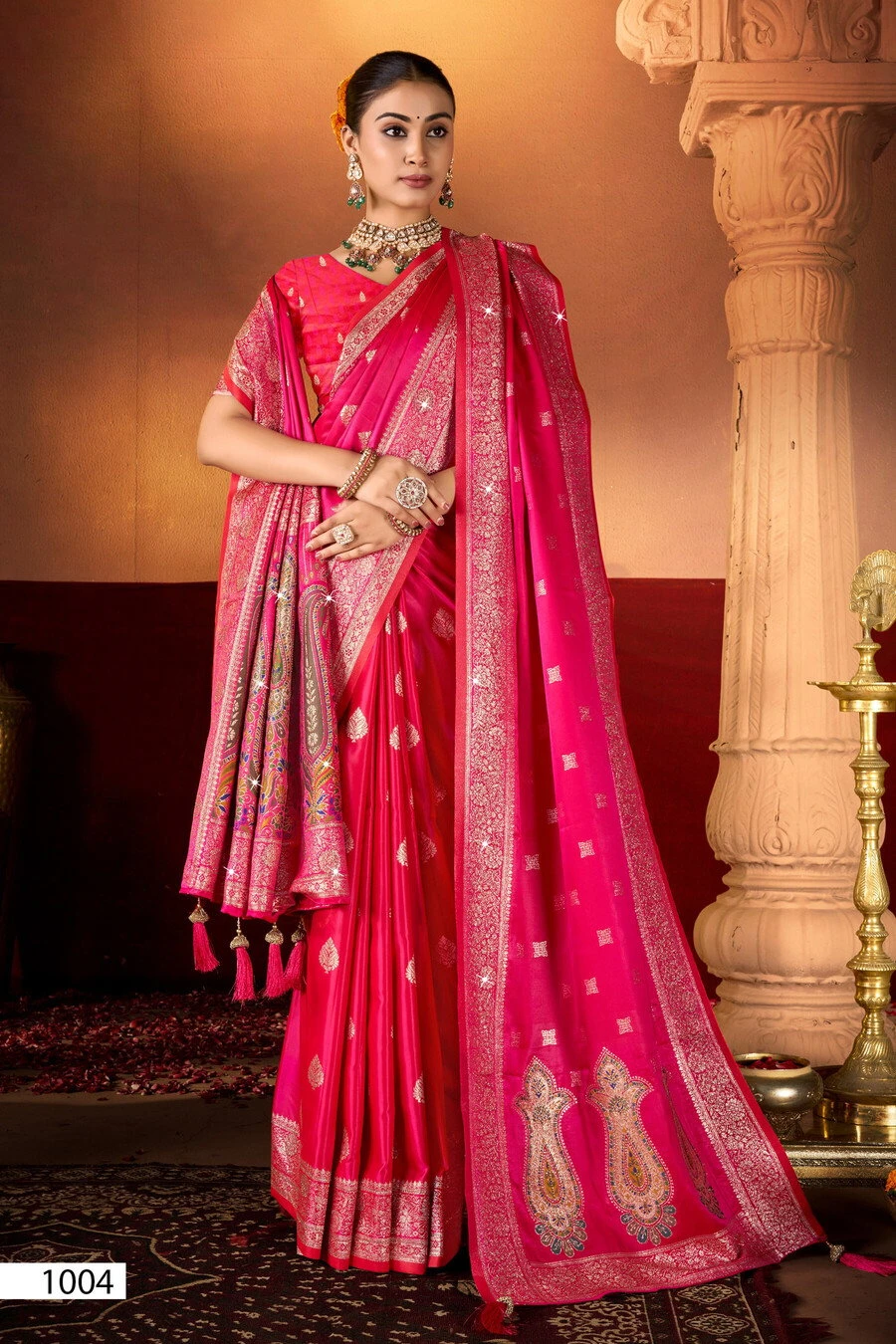 Saroj Vaani Satin Saroski Vol 1 Satin Silk Saree Collection
