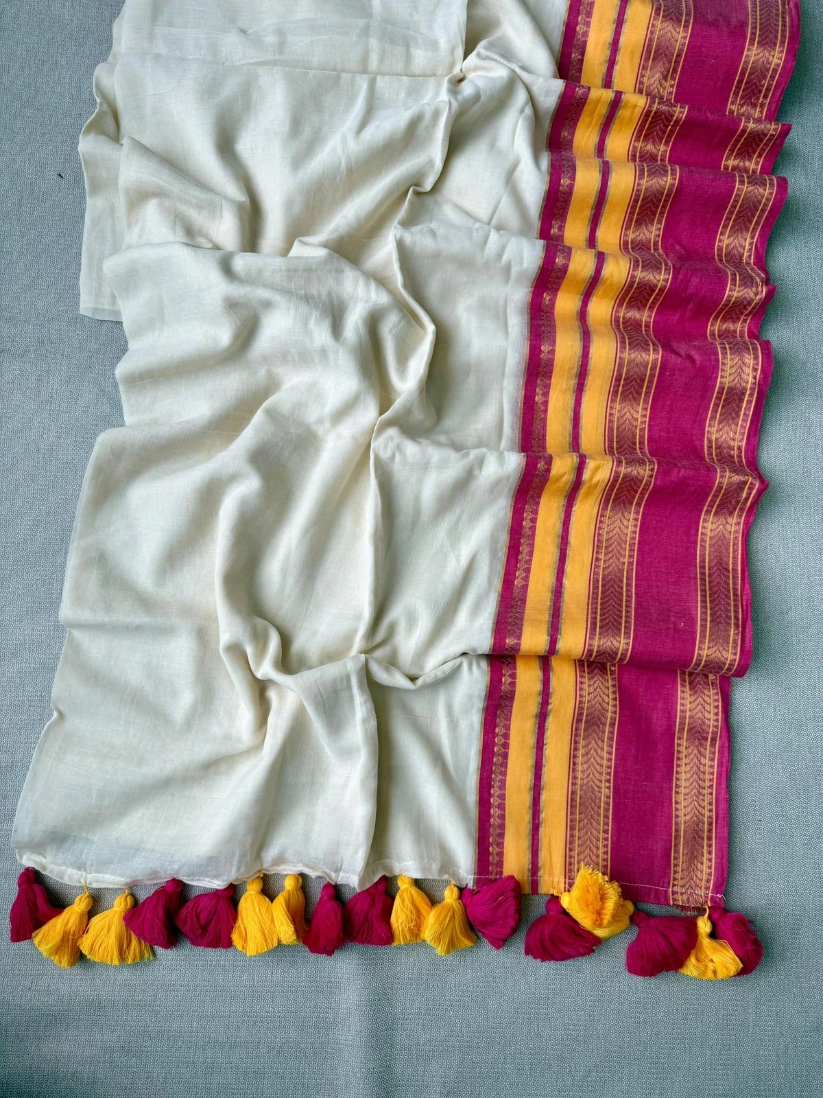 Sccf Kanchi Mul Cotton Woven Saree Collection