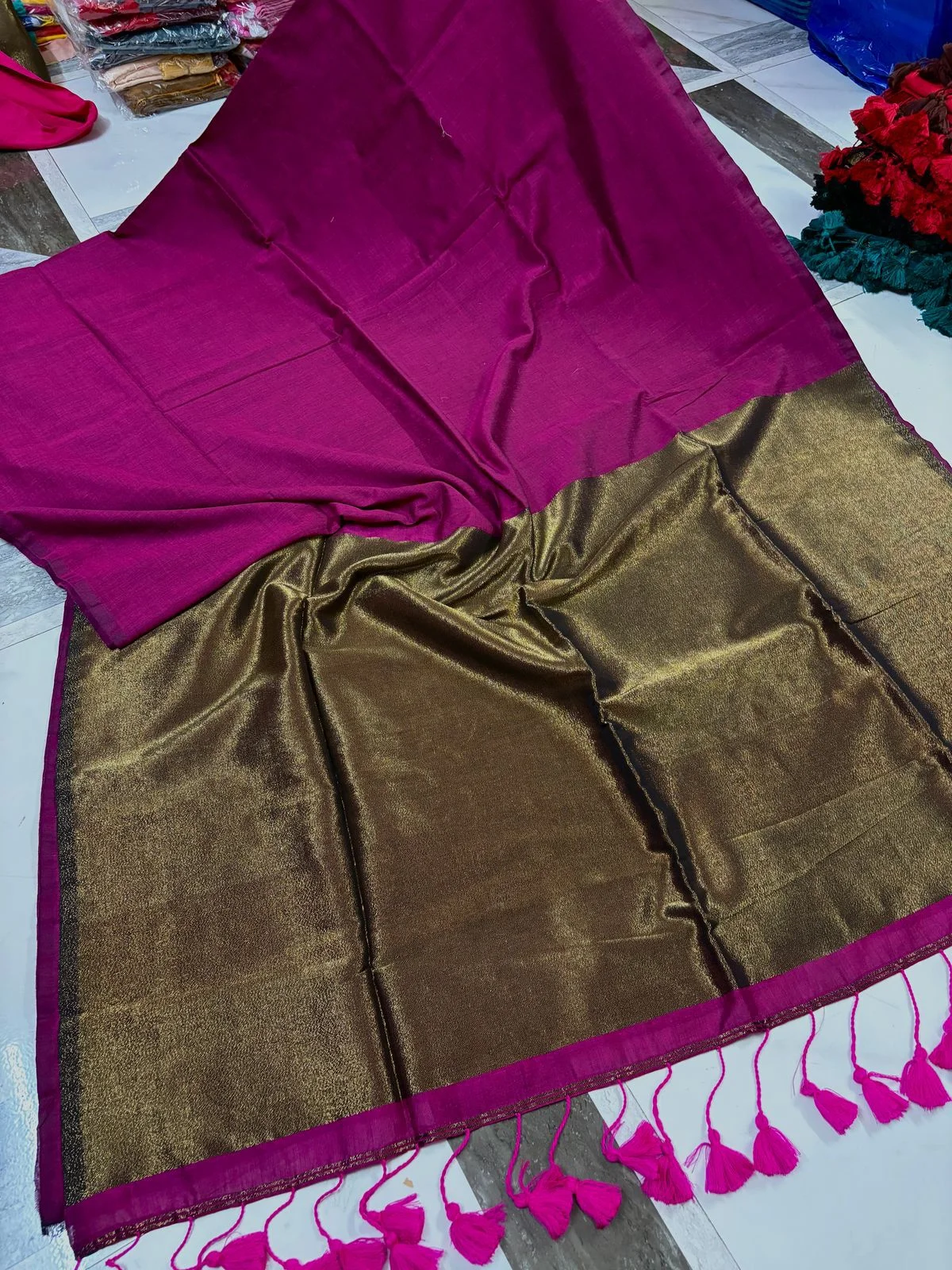 Sccf Palak Handloom Khadi Cotton Saree Collection