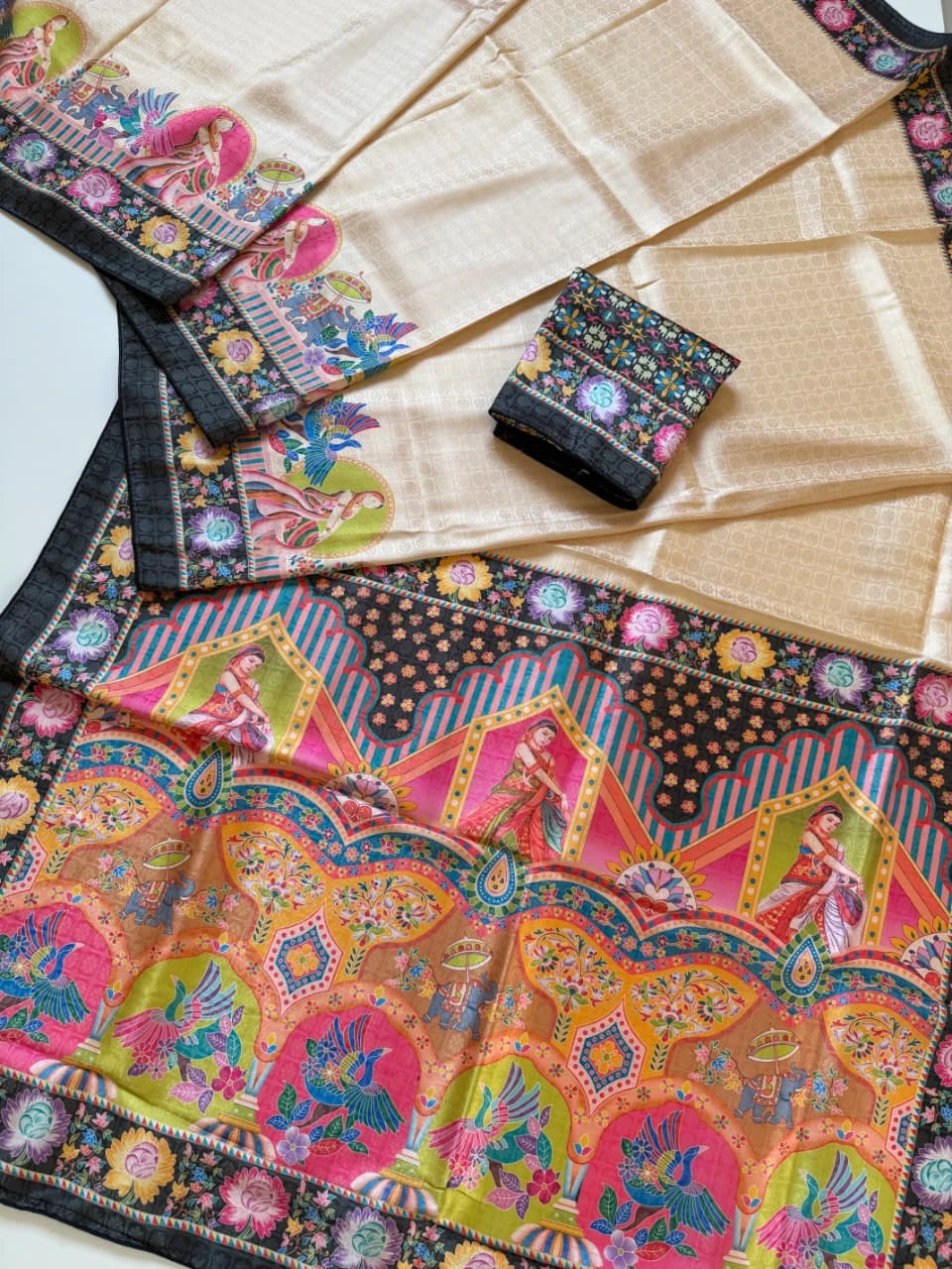 Scjb Rajwadi G Soft Silk Jacquard Weaving Saree Collection