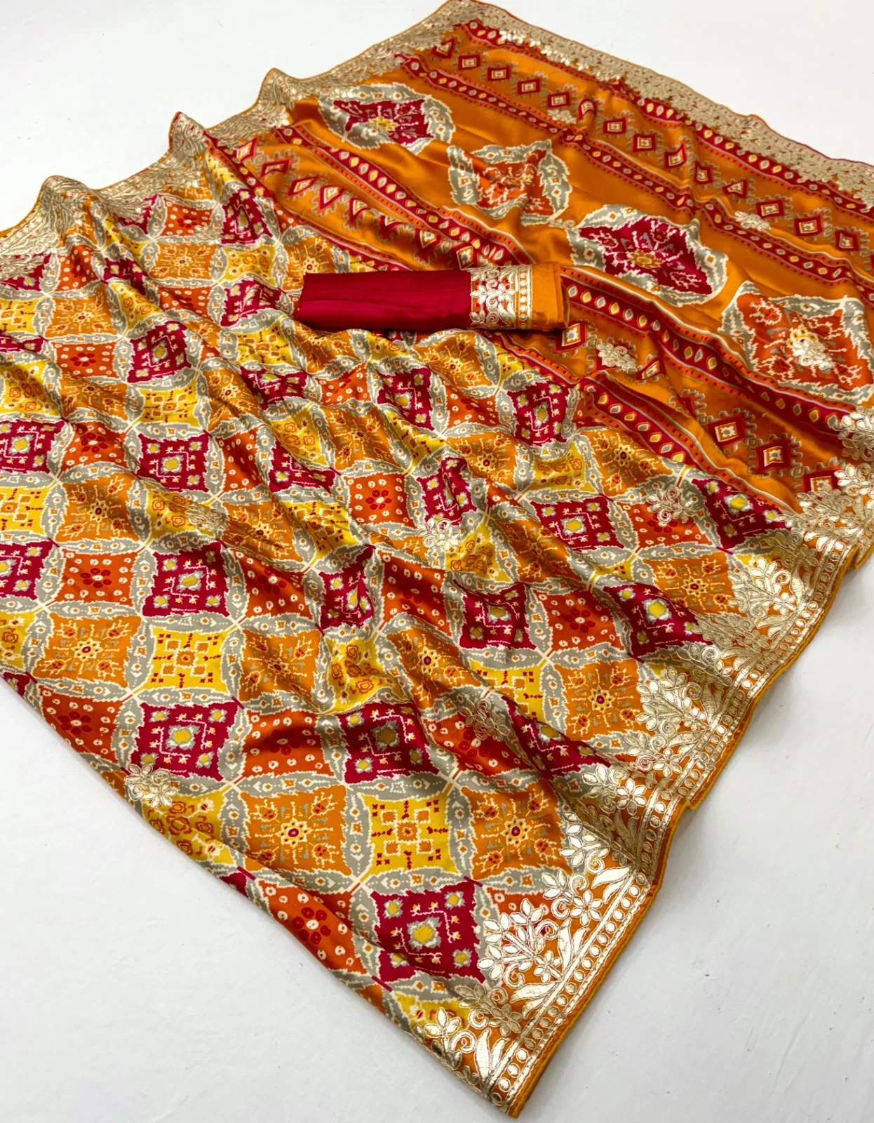Shahi Gota Patola Vol 1 Semi Modal Gota Patti Work Saree Collection