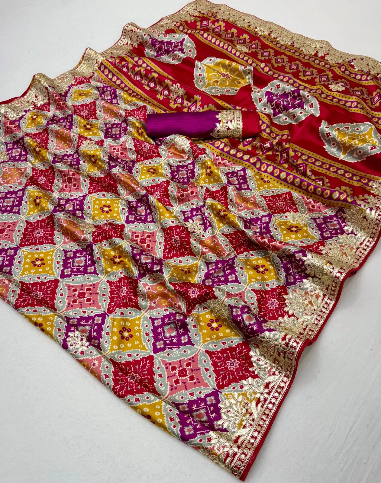 Shahi Gota Patola Vol 1 Semi Modal Gota Patti Work Saree Collection