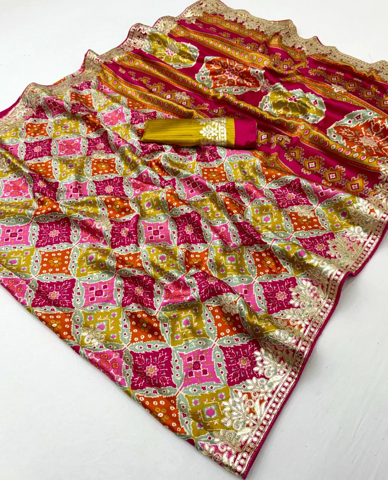 Shahi Gota Patola Vol 1 Semi Modal Gota Patti Work Saree Collection