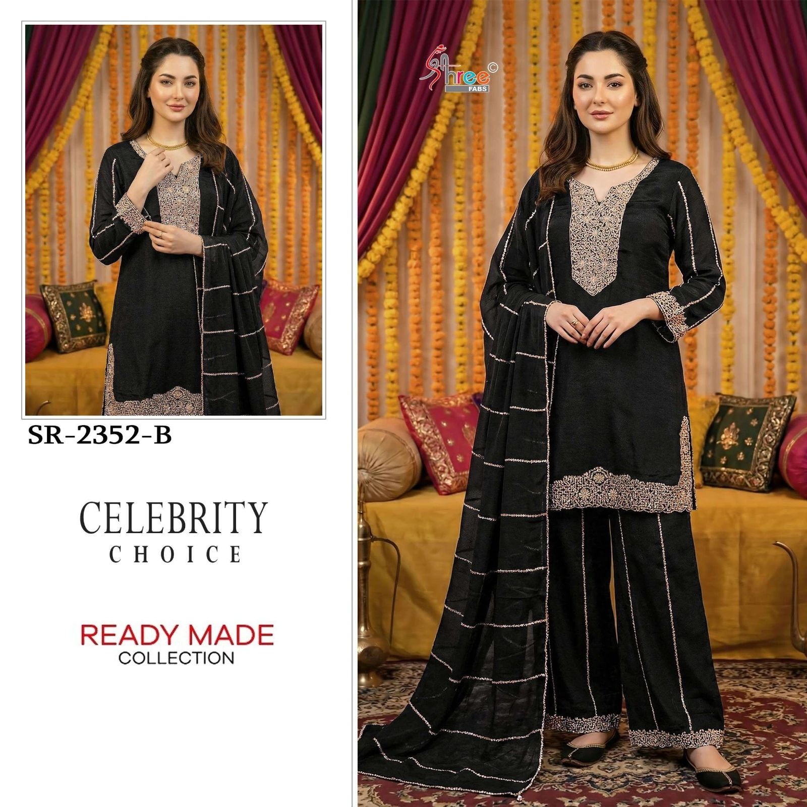Shree Fabs SR-2352 Palazzo Suit Set