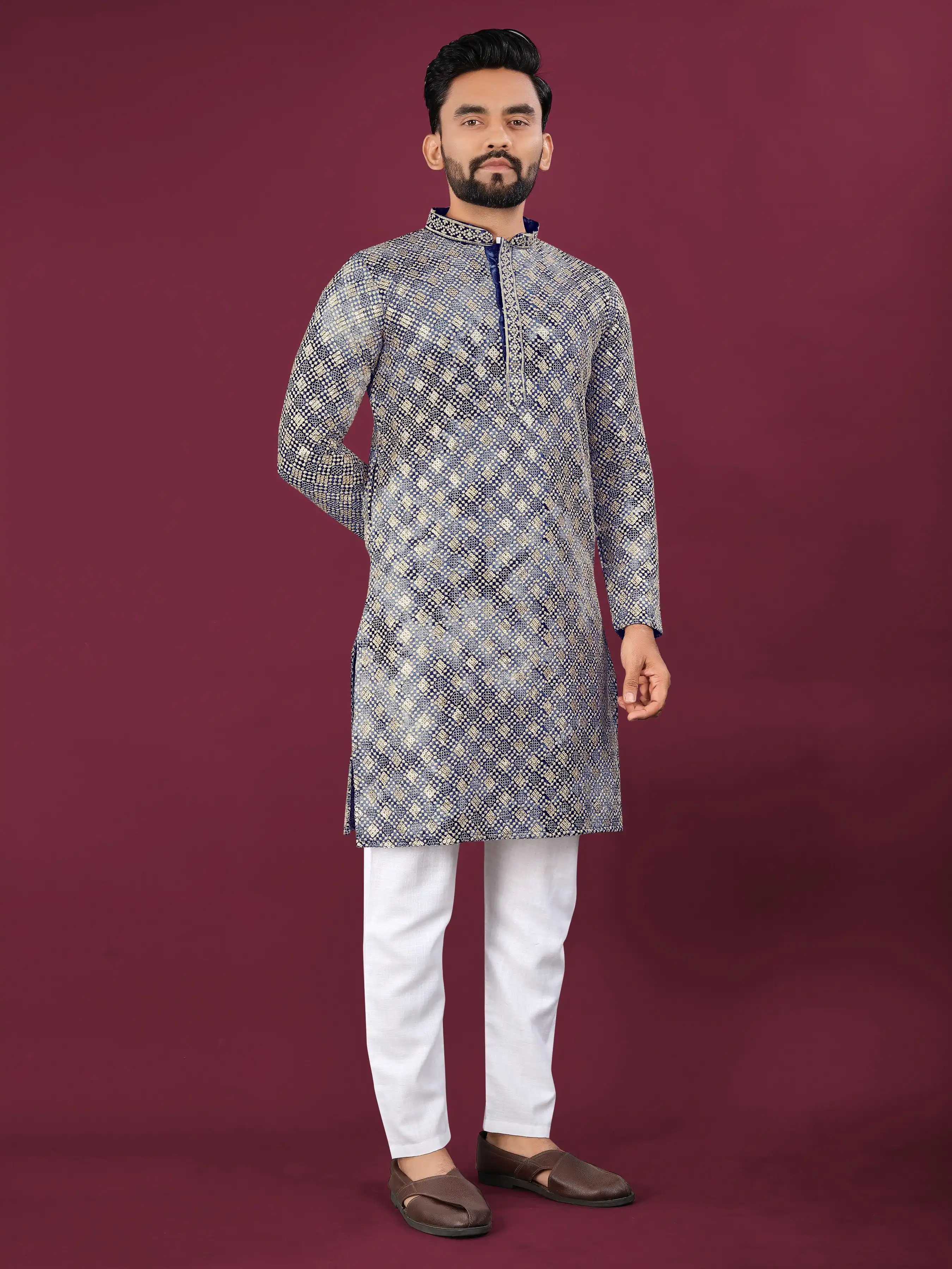 Sibory Luckhnowi Chikankari Kurta Pajama Collection