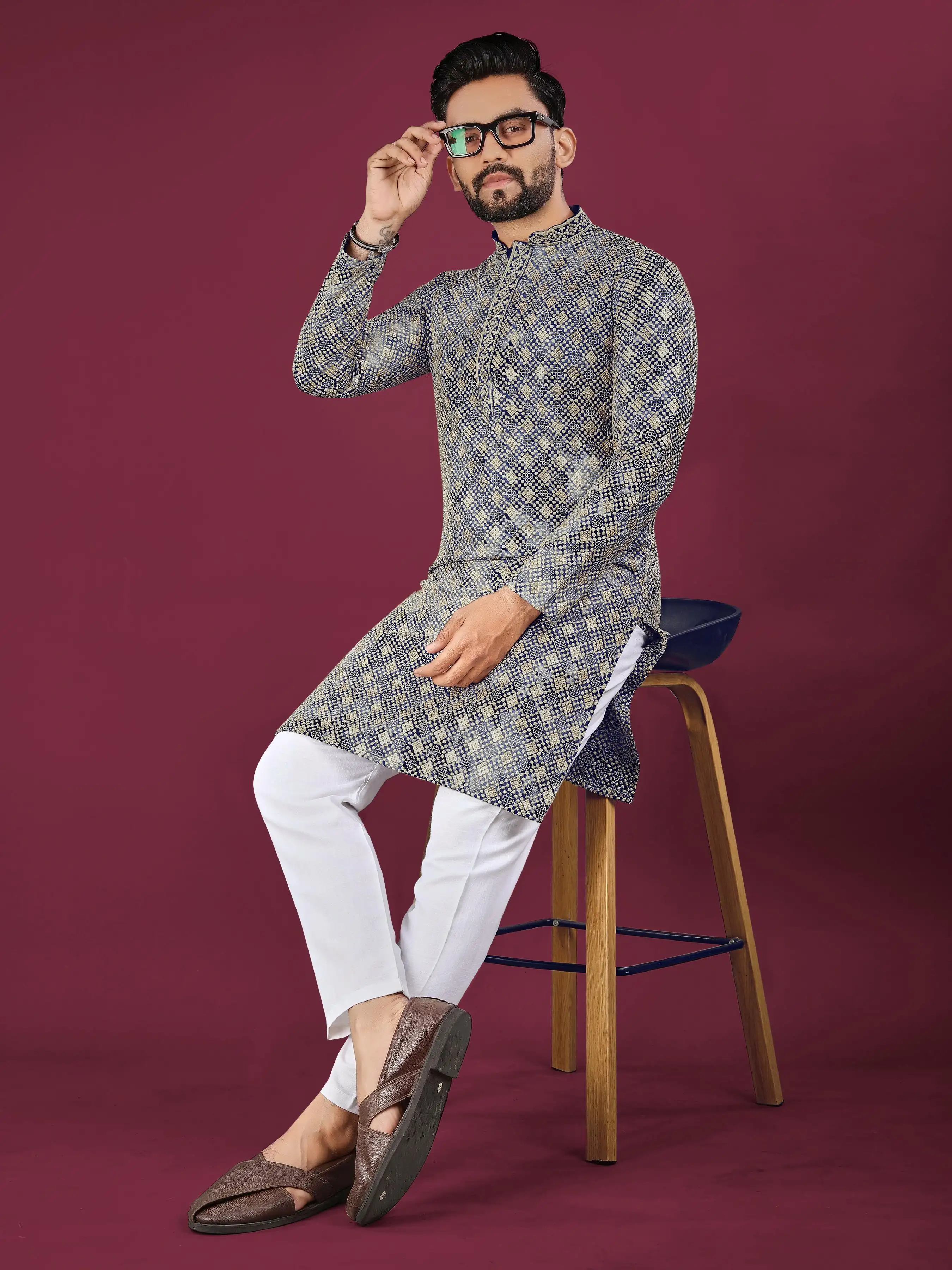 Sibory Luckhnowi Chikankari Kurta Pajama Collection