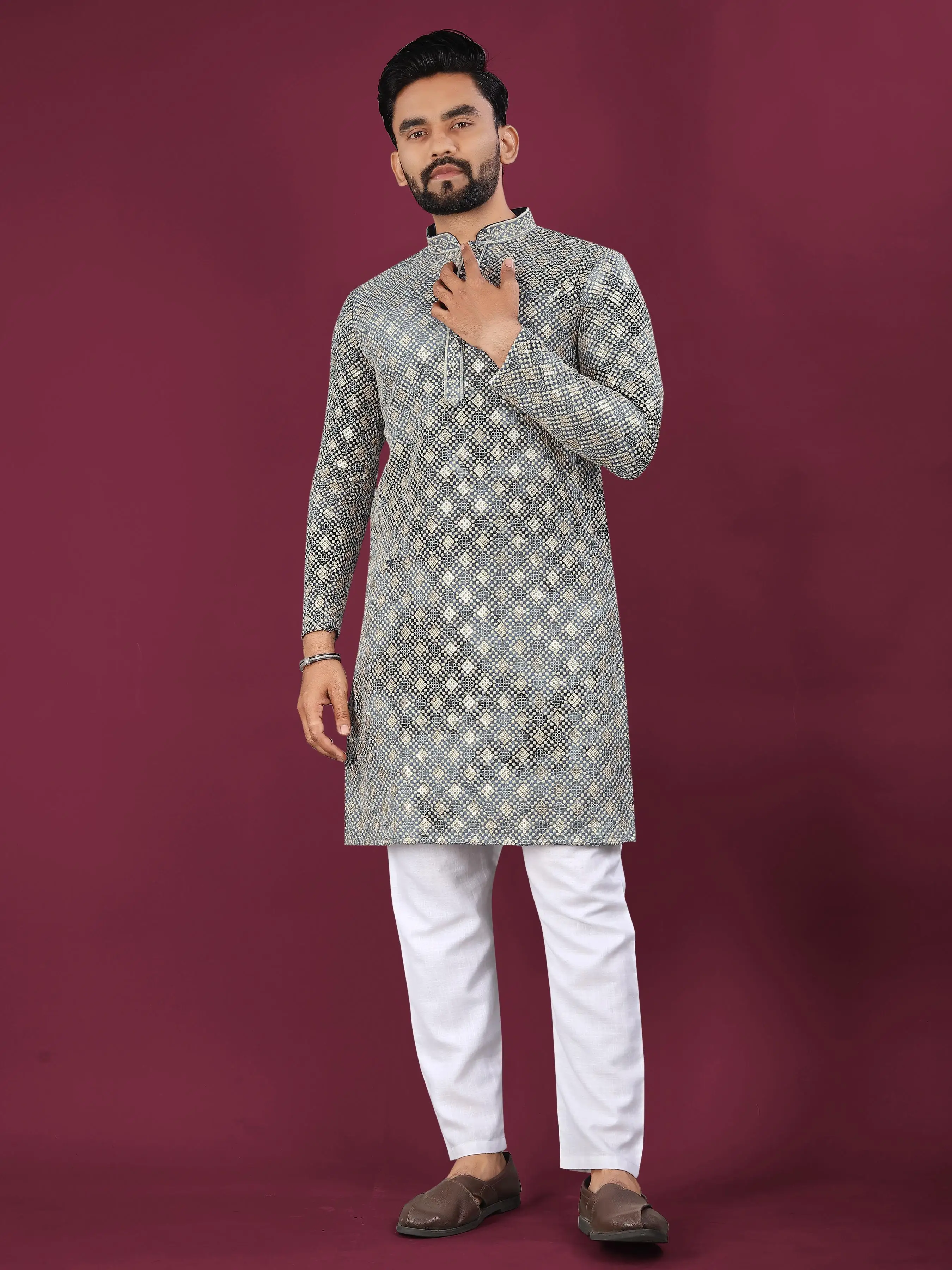 Sibory Luckhnowi Chikankari Kurta Pajama Collection