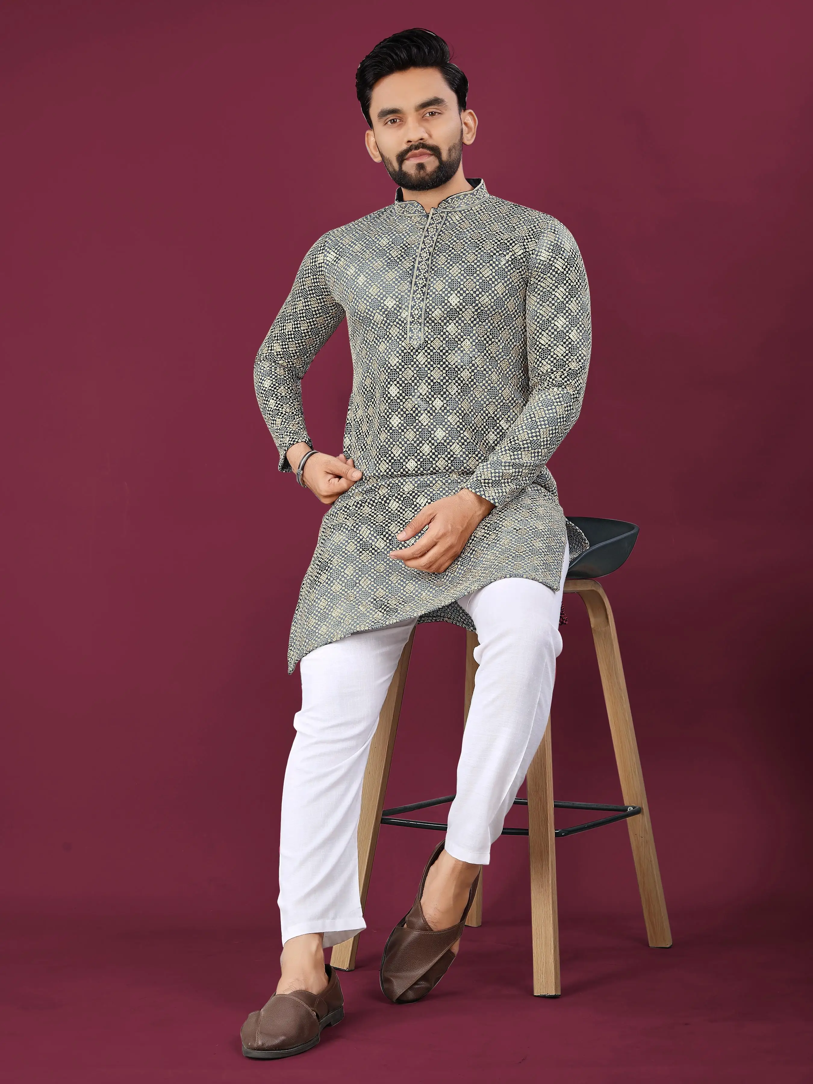 Sibory Luckhnowi Chikankari Kurta Pajama Collection