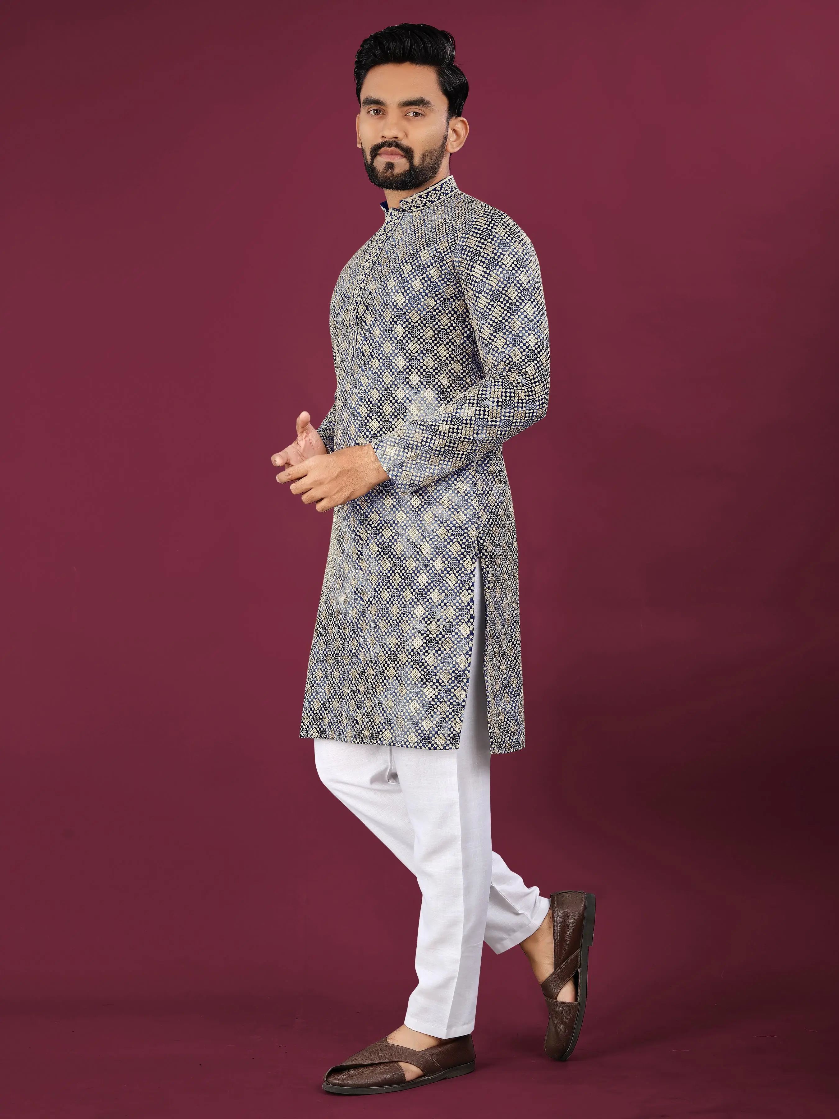 Sibory Luckhnowi Chikankari Kurta Pajama Collection