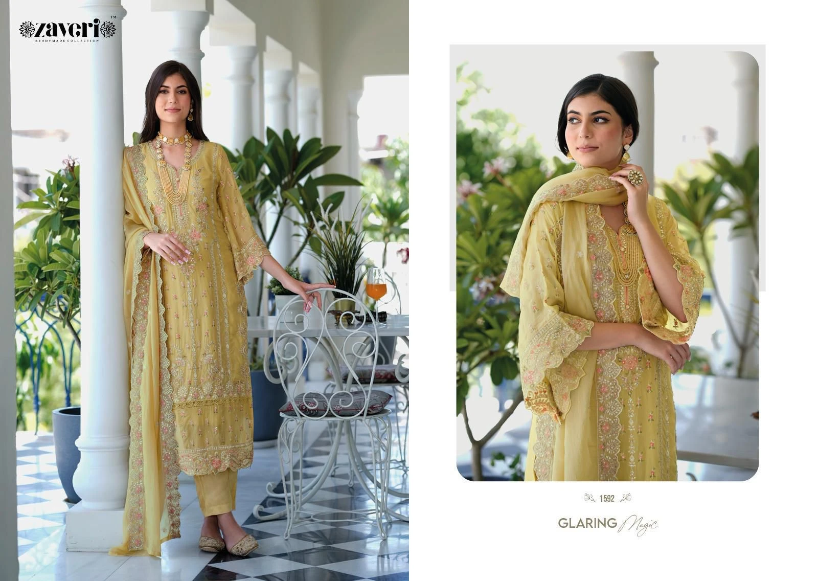 Soft Organza Embroidery Work Suit With Silk Bottom And Dupatta