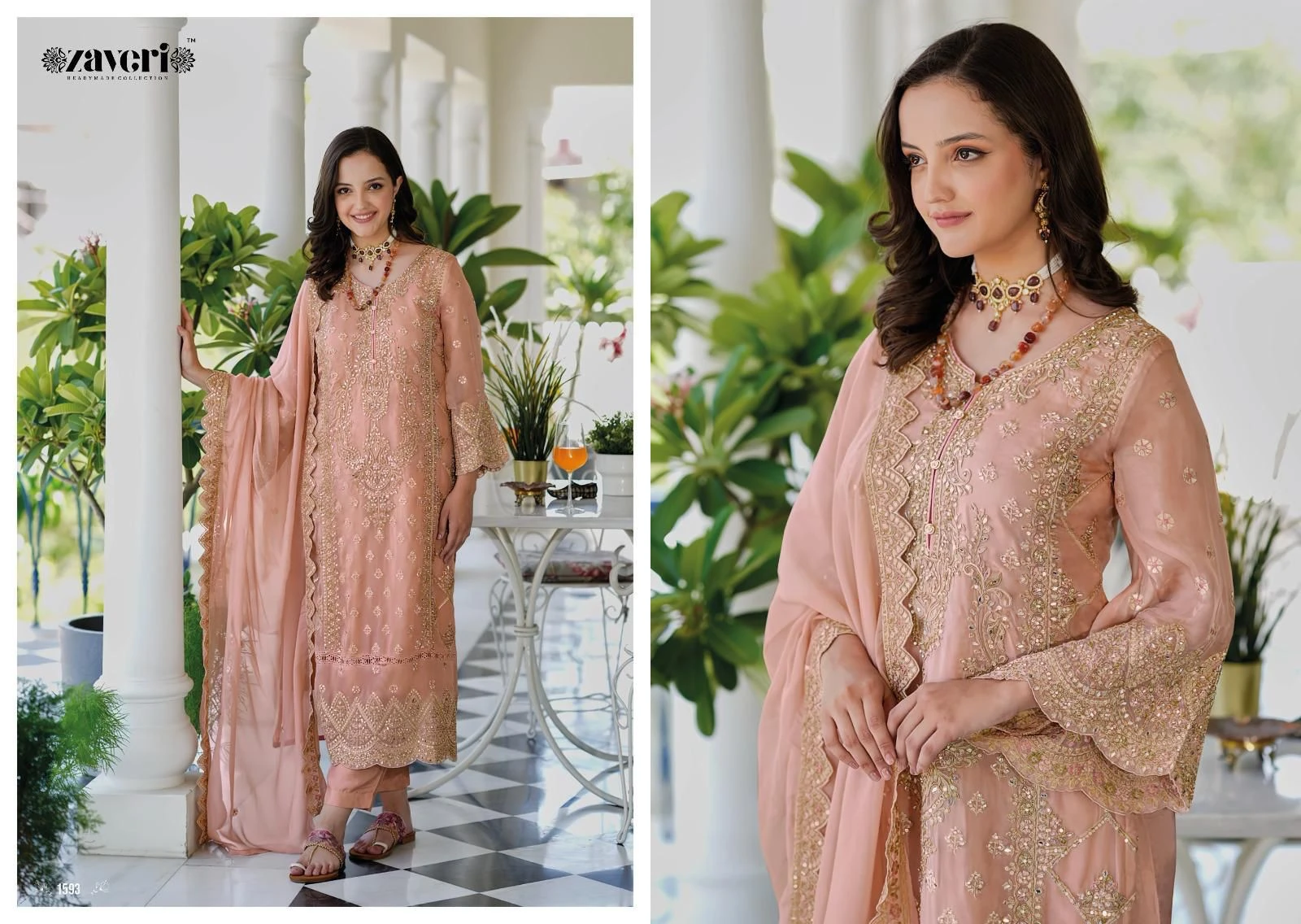 Soft Organza Embroidery Work Suit With Silk Bottom And Dupatta