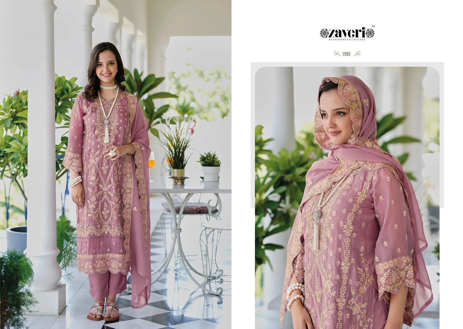 Soft Organza Embroidery Work Suit With Silk Bottom And Dupatta