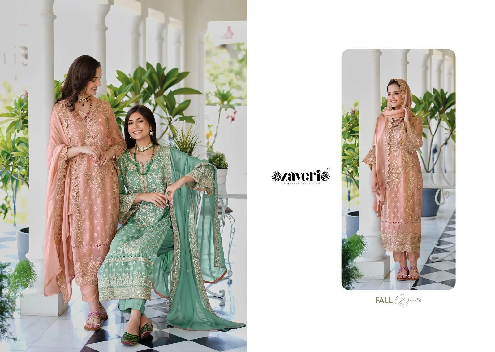 Soft Organza Embroidery Work Suit With Silk Bottom And Dupatta