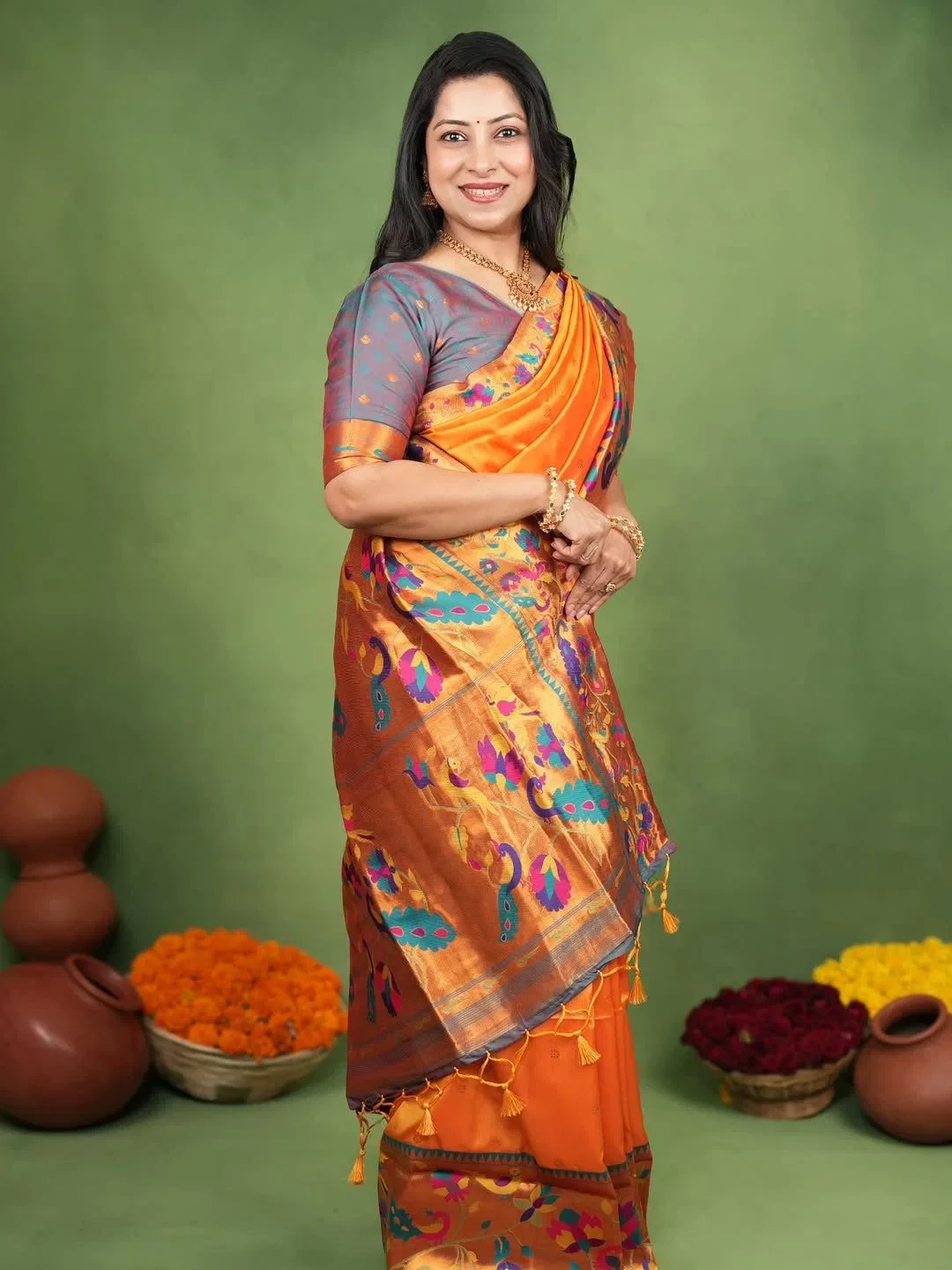 Soft Silk 005 Soft Paithani Silk Zari Worked Saree Collection