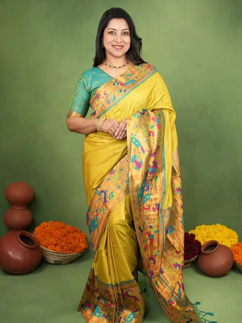 Soft Silk 005 Soft Paithani Silk Zari Worked Saree Collection