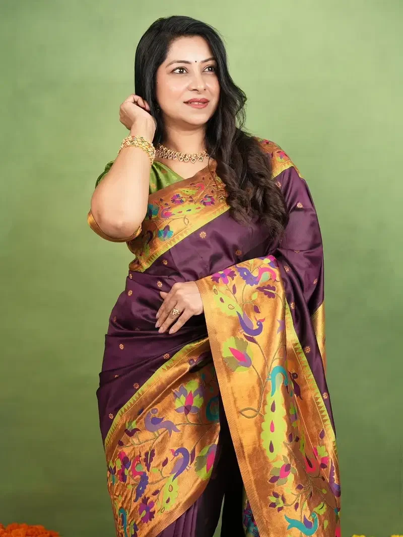 Soft Silk 005 Soft Paithani Silk Zari Worked Saree Collection