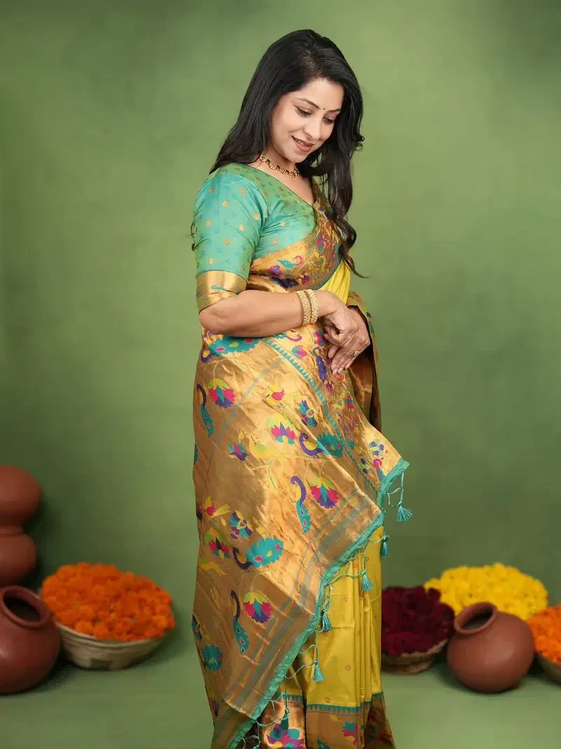 Soft Silk 005 Soft Paithani Silk Zari Worked Saree Collection