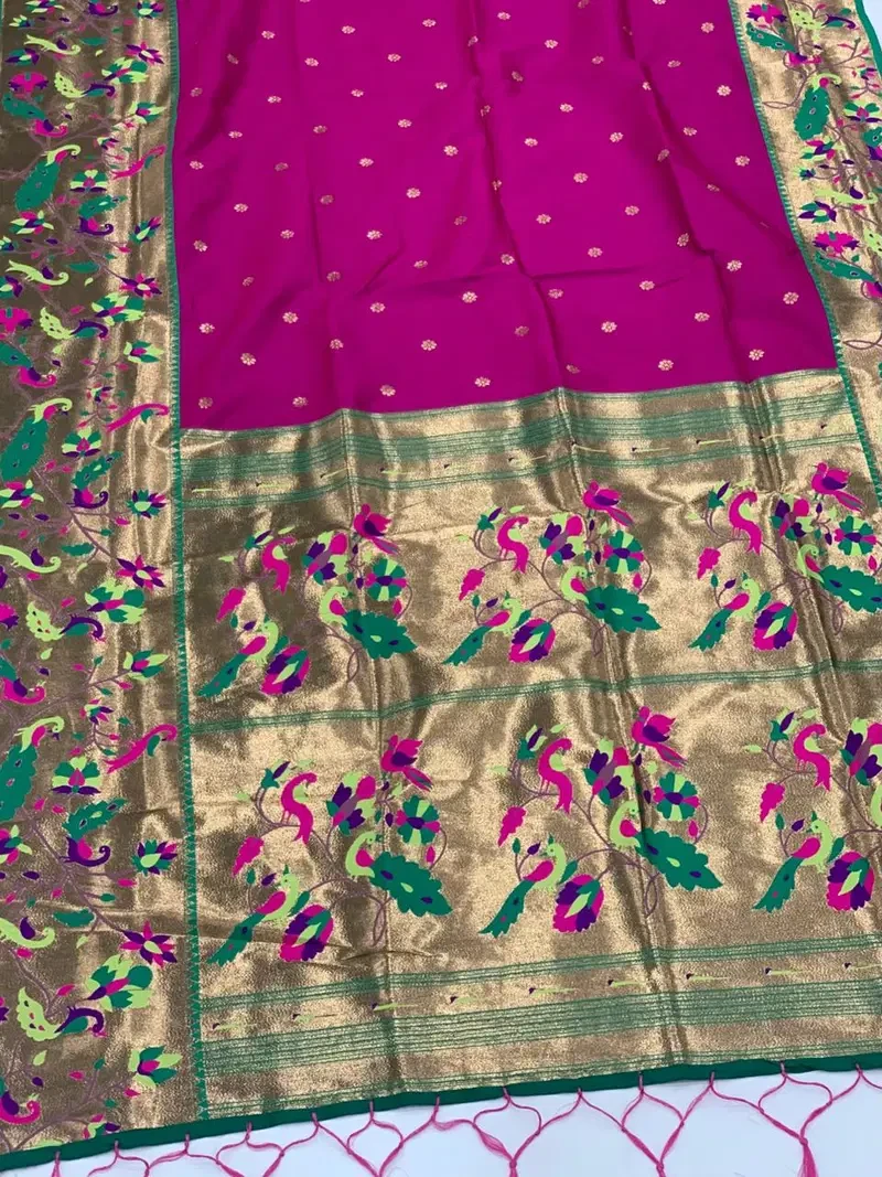 Soft Silk 005 Soft Paithani Silk Zari Worked Saree Collection