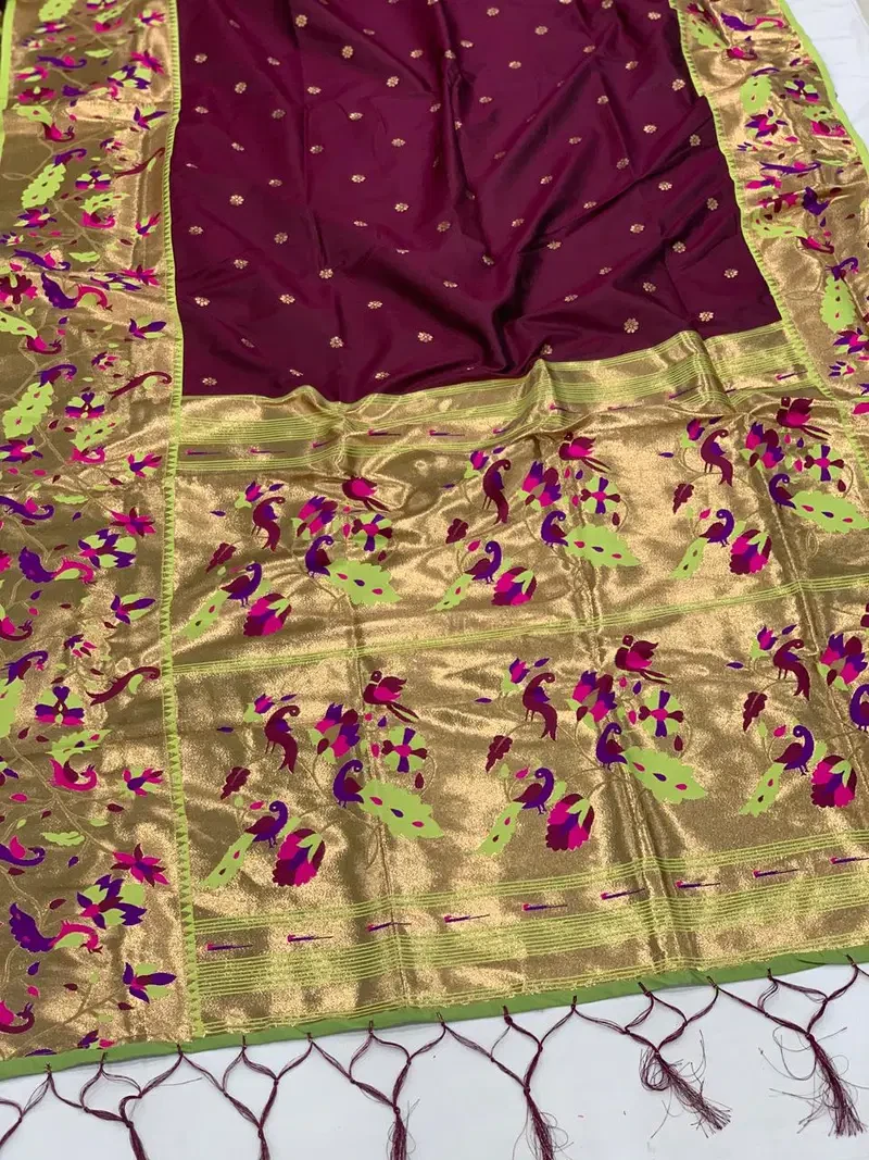 Soft Silk 005 Soft Paithani Silk Zari Worked Saree Collection