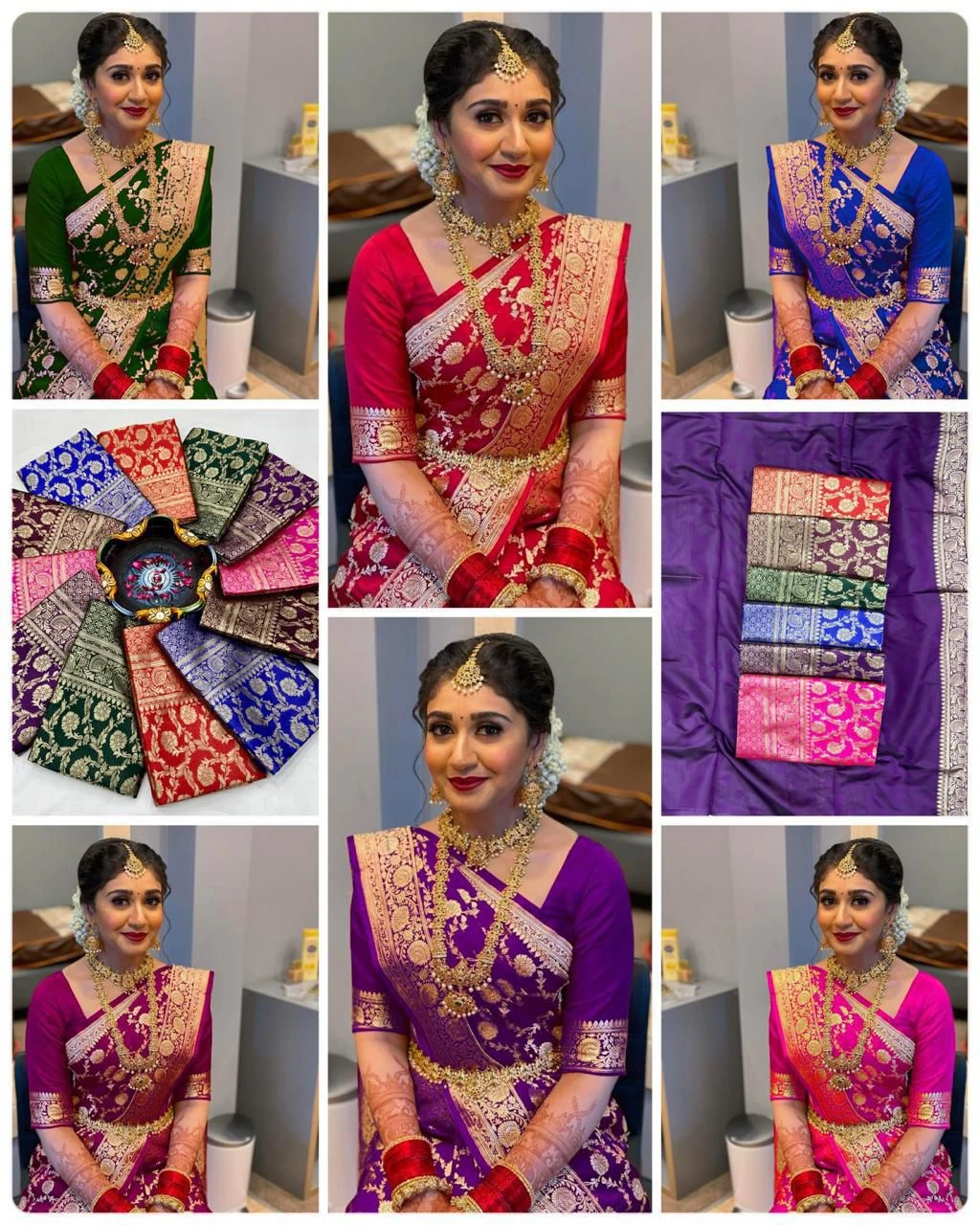 Soft Silk 5010 Lichi Jacquard Work Fancy Saree Collection