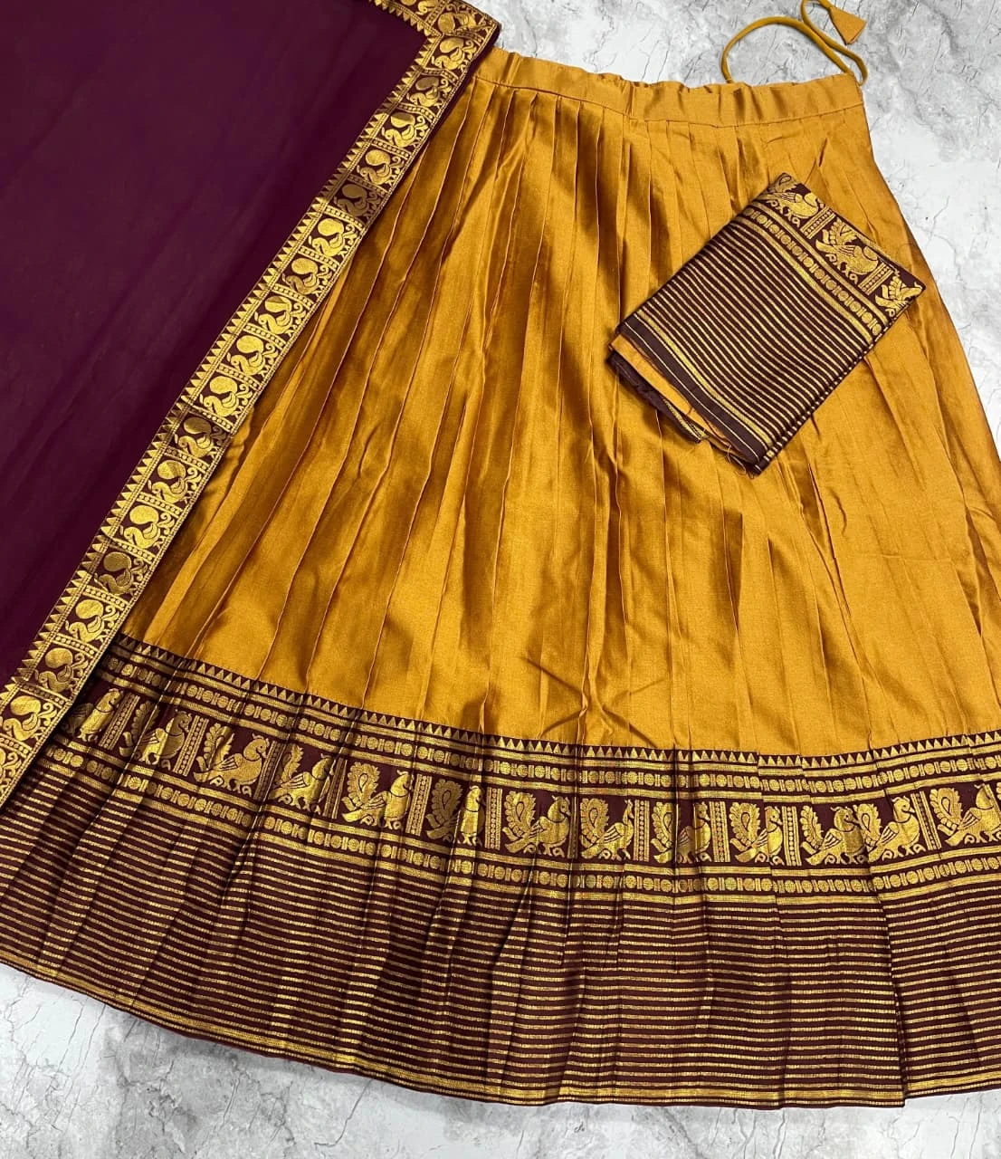South Style Kanjivaram Silk Lehenga Collection