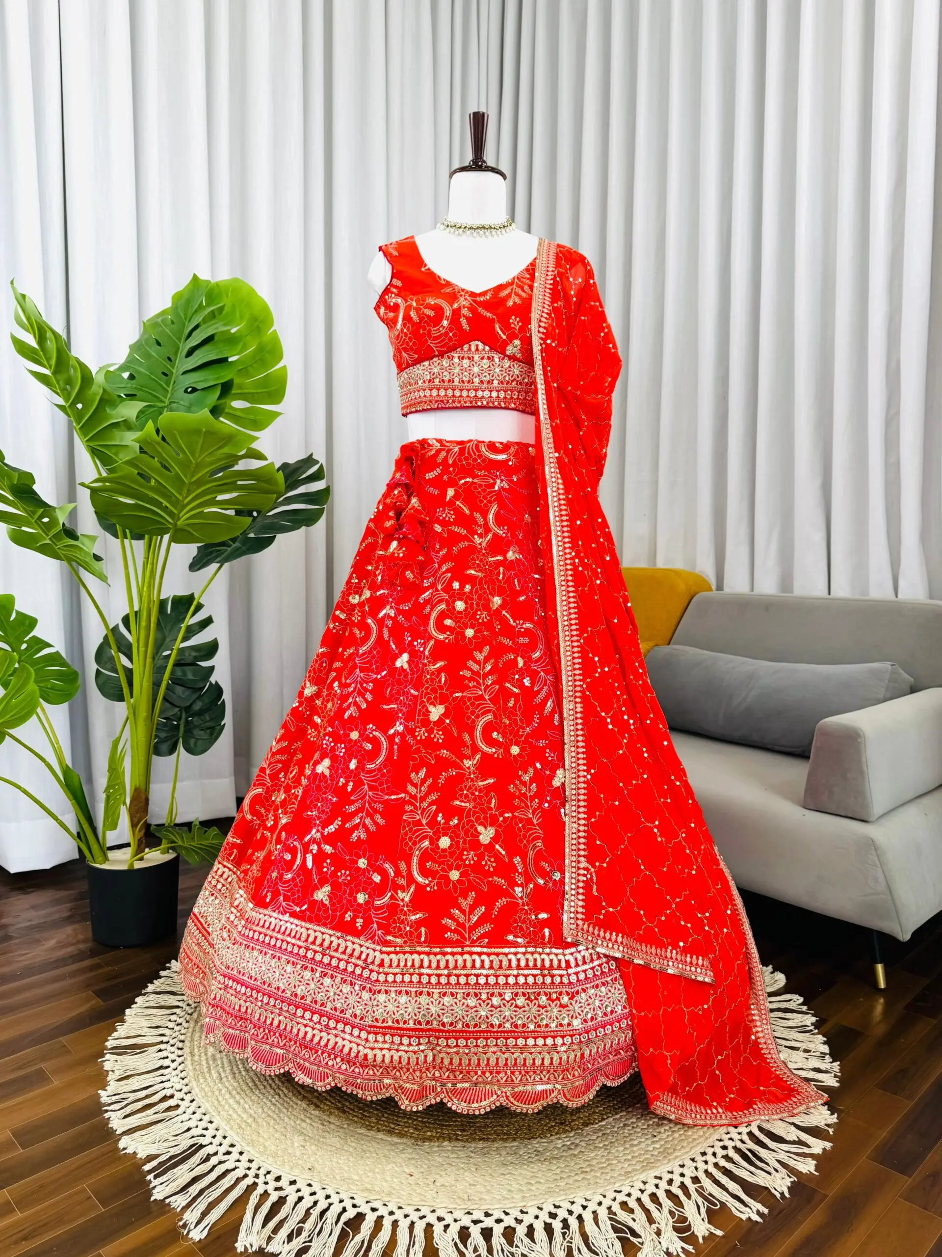 SP-78 Faux Georgette Designer Choli Set