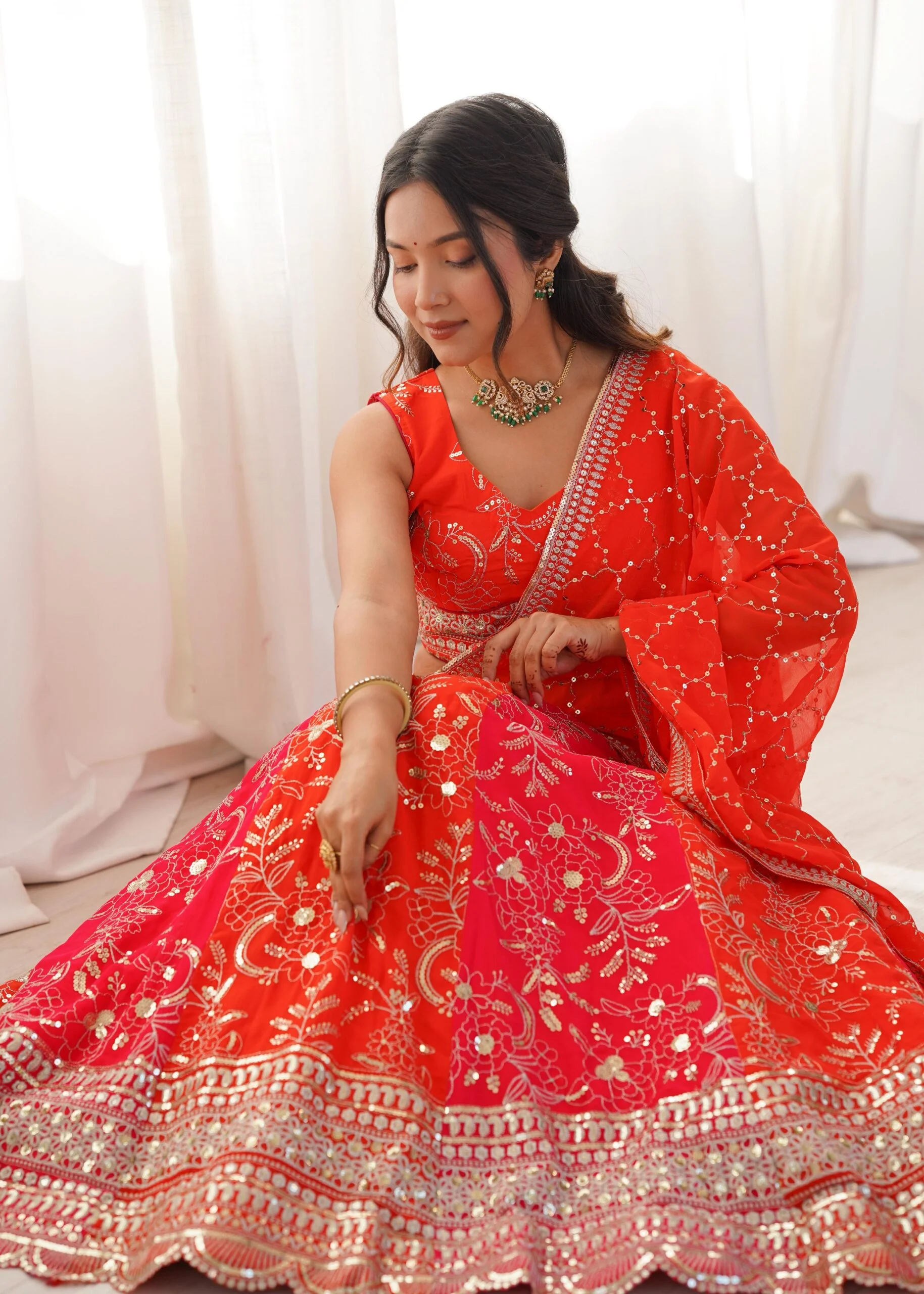 SP-78 Faux Georgette Designer Choli Set