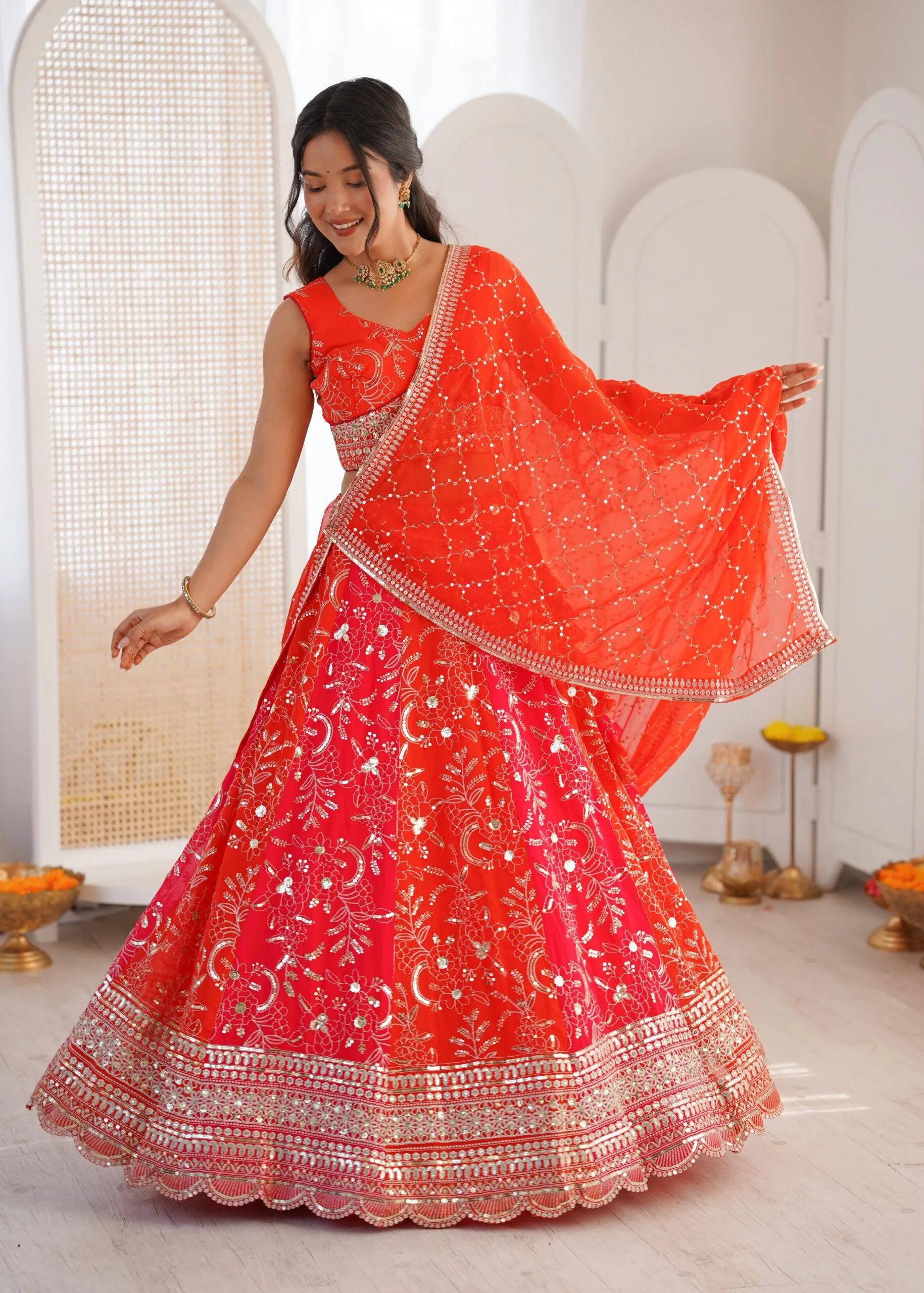 SP-78 Faux Georgette Designer Choli Set