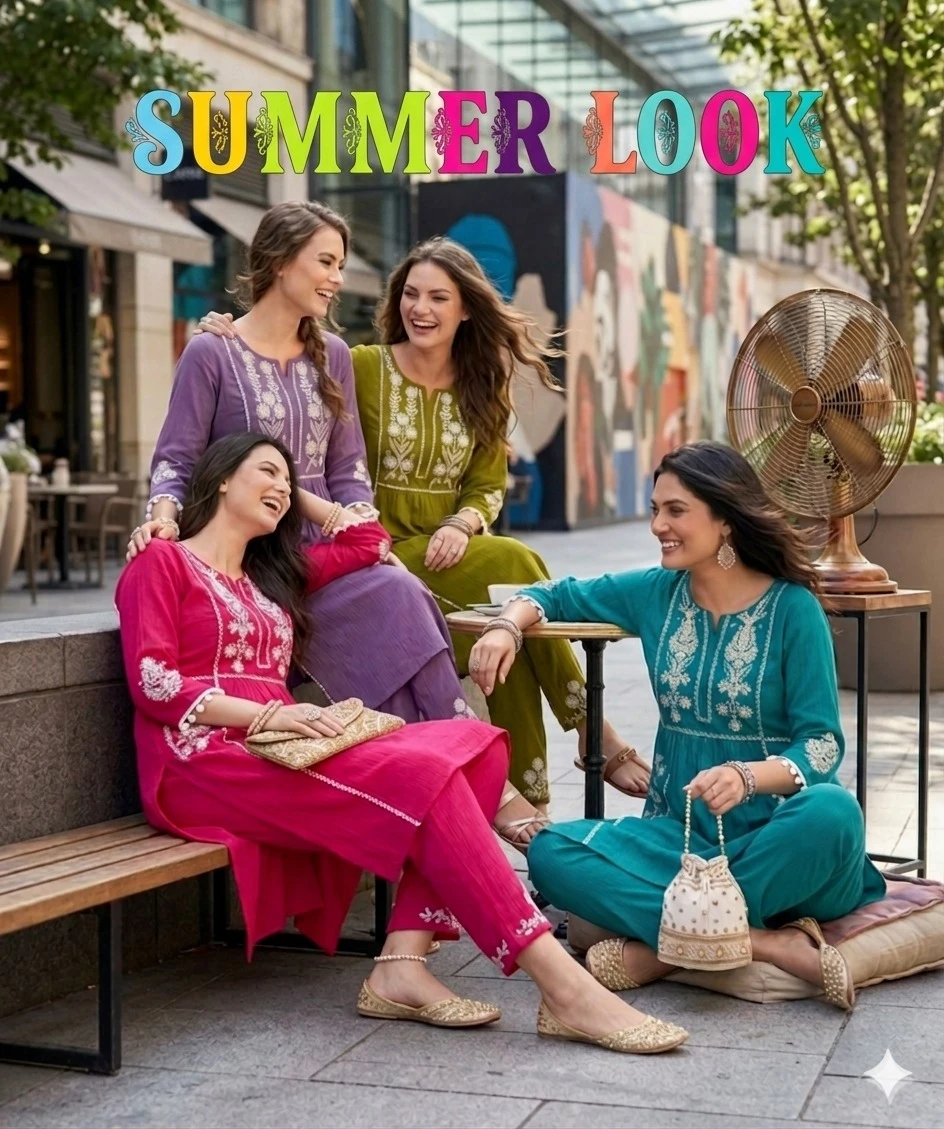 Summer Look Viscose Butti Set