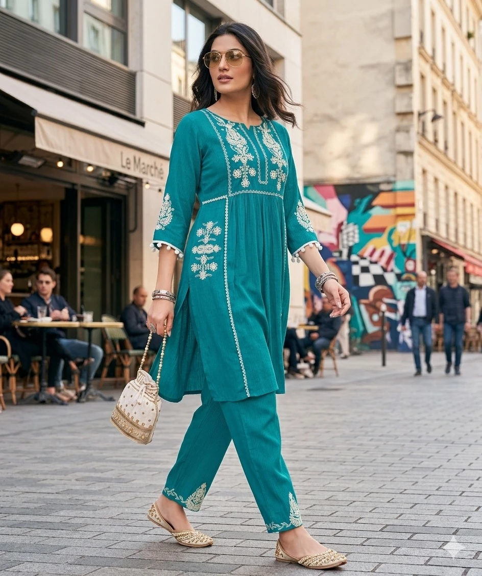 Summer Look Viscose Butti Set