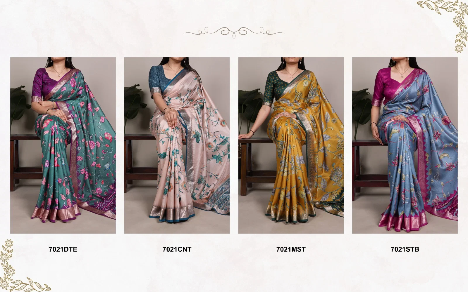 Taraa L 7021 Tasar Silk Traditional Wear Saree Collection