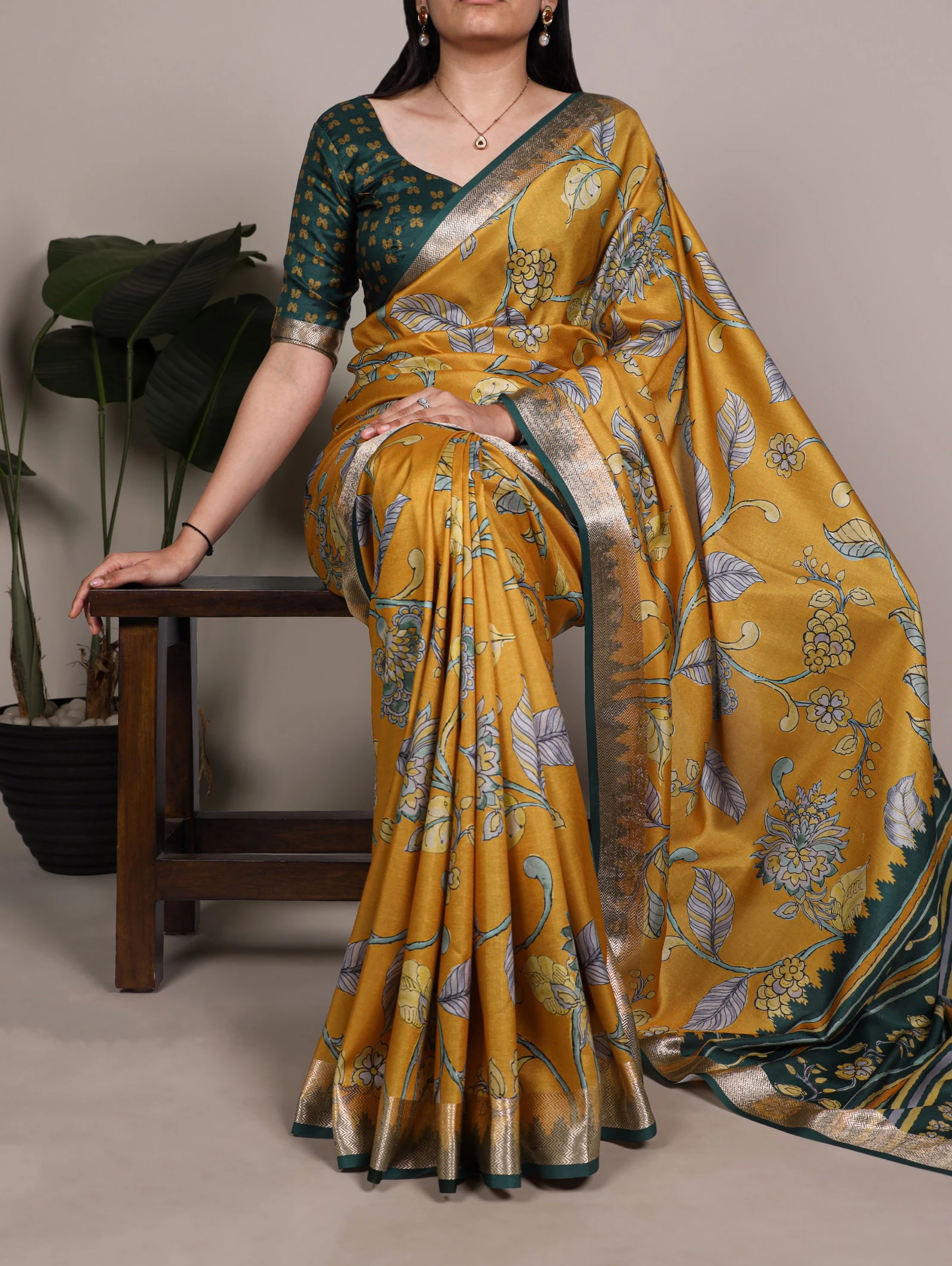 Taraa L 7021 Tasar Silk Traditional Wear Saree Collection