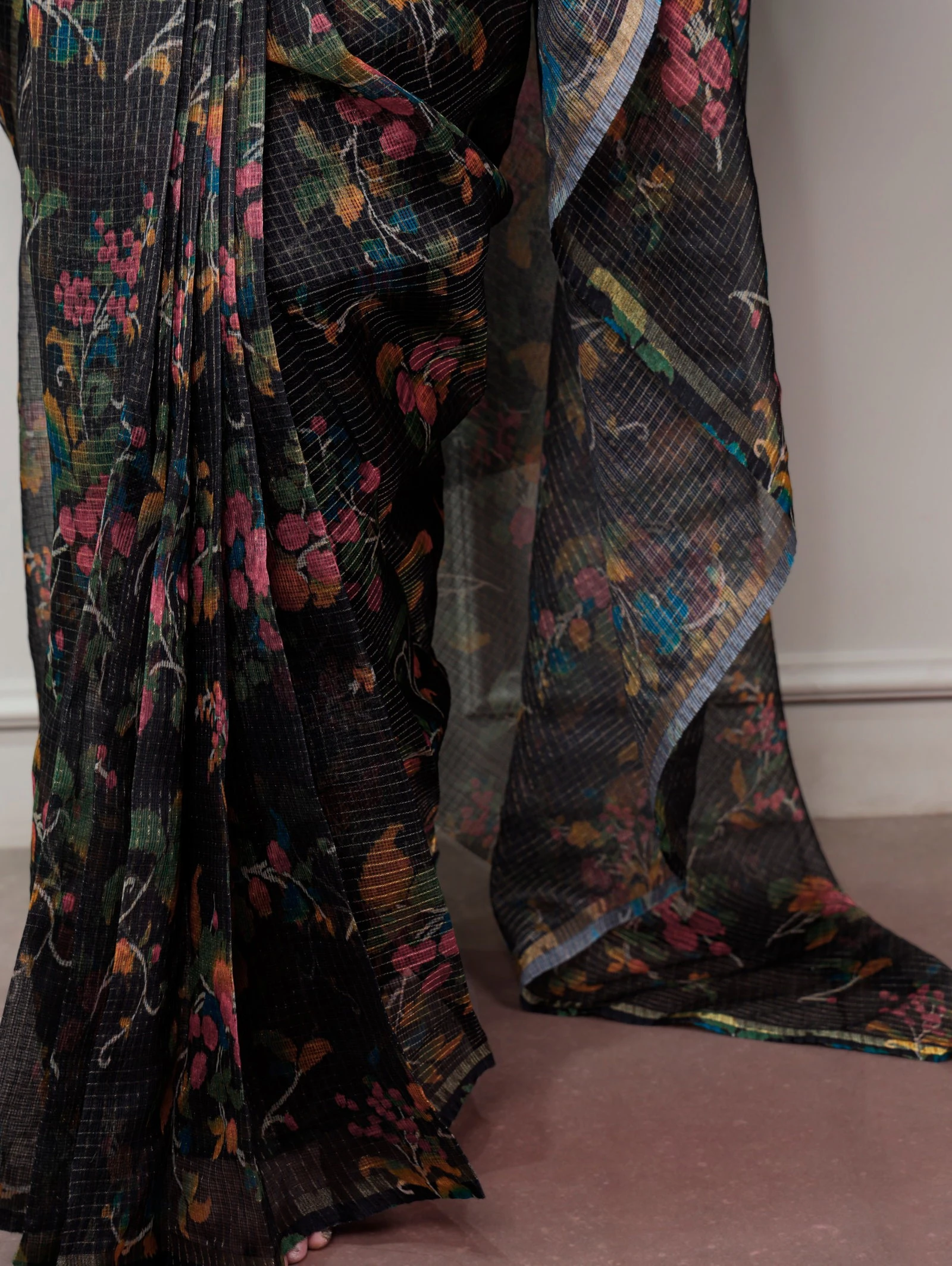 Taraa L 7066 Kota Doria Floral Printed Casual Wear Saree Collection