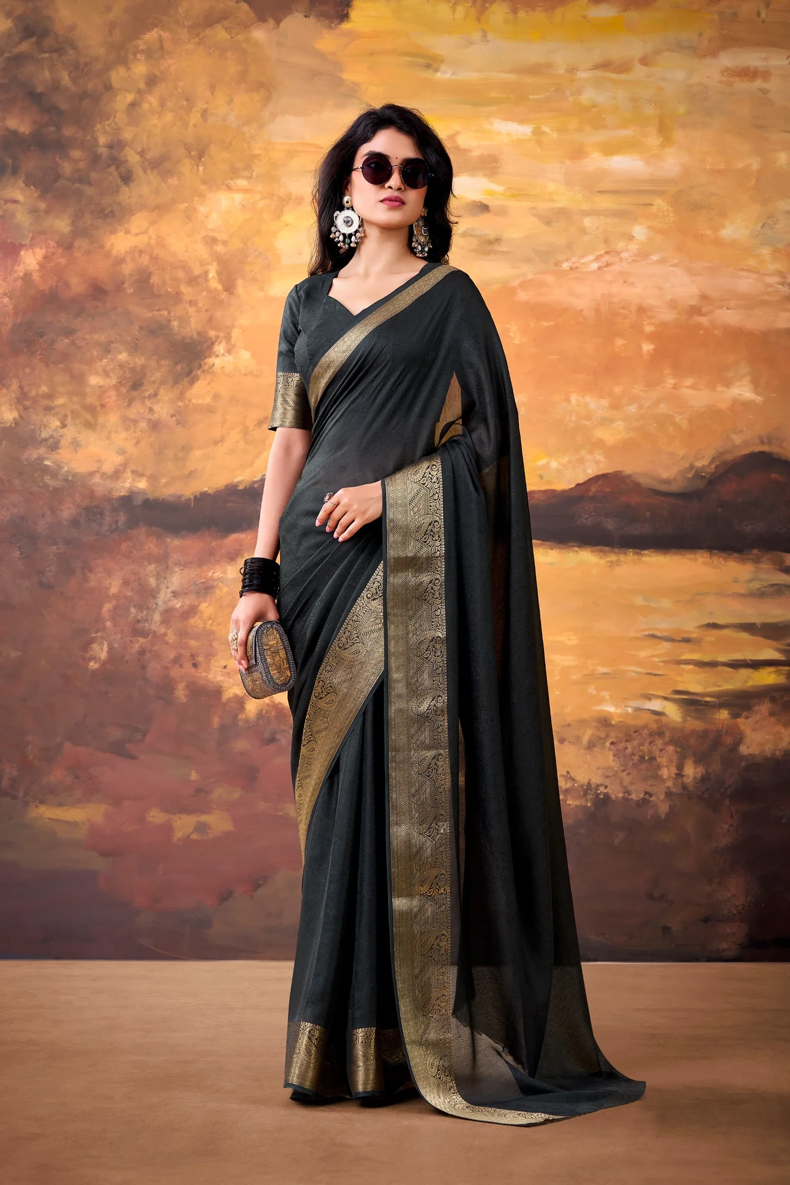 Taraa L 7908 Mass Mello Zari Weaving Saree Collection