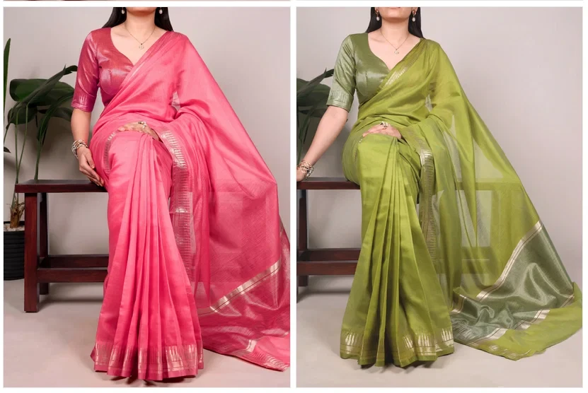 Taraa L 8000 Cotton Silk Zari Weaving Saree Collection