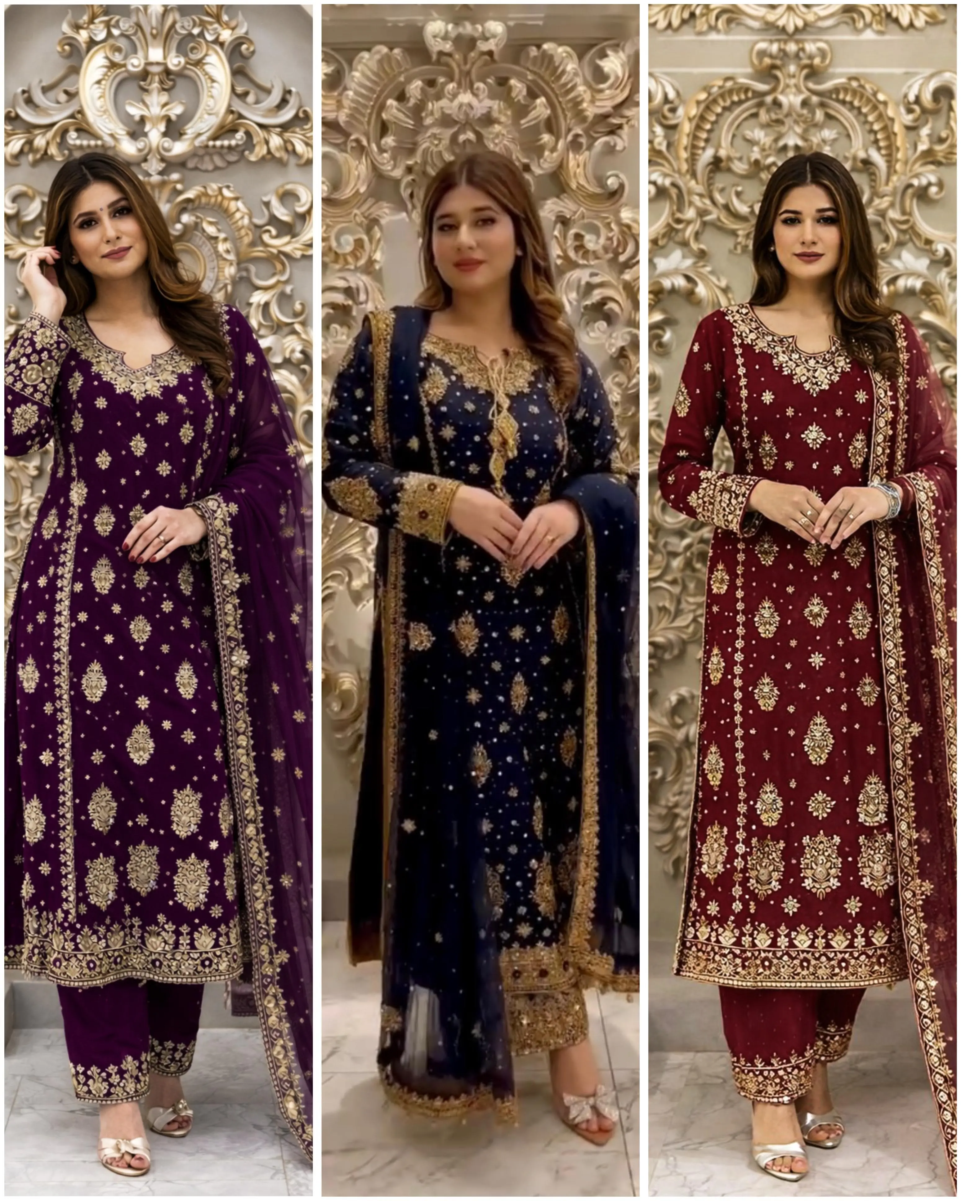 Think Different Stylish Kurti Dupatta with Plazzo