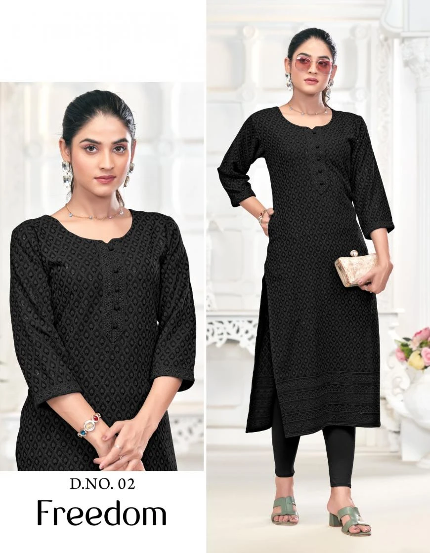 Tunic House Freedom Chikankari Kurti Collection