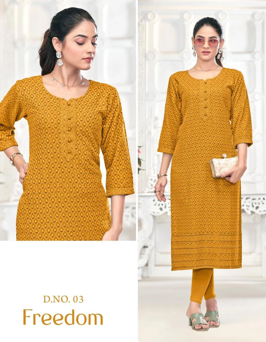Tunic House Freedom Chikankari Kurti Collection