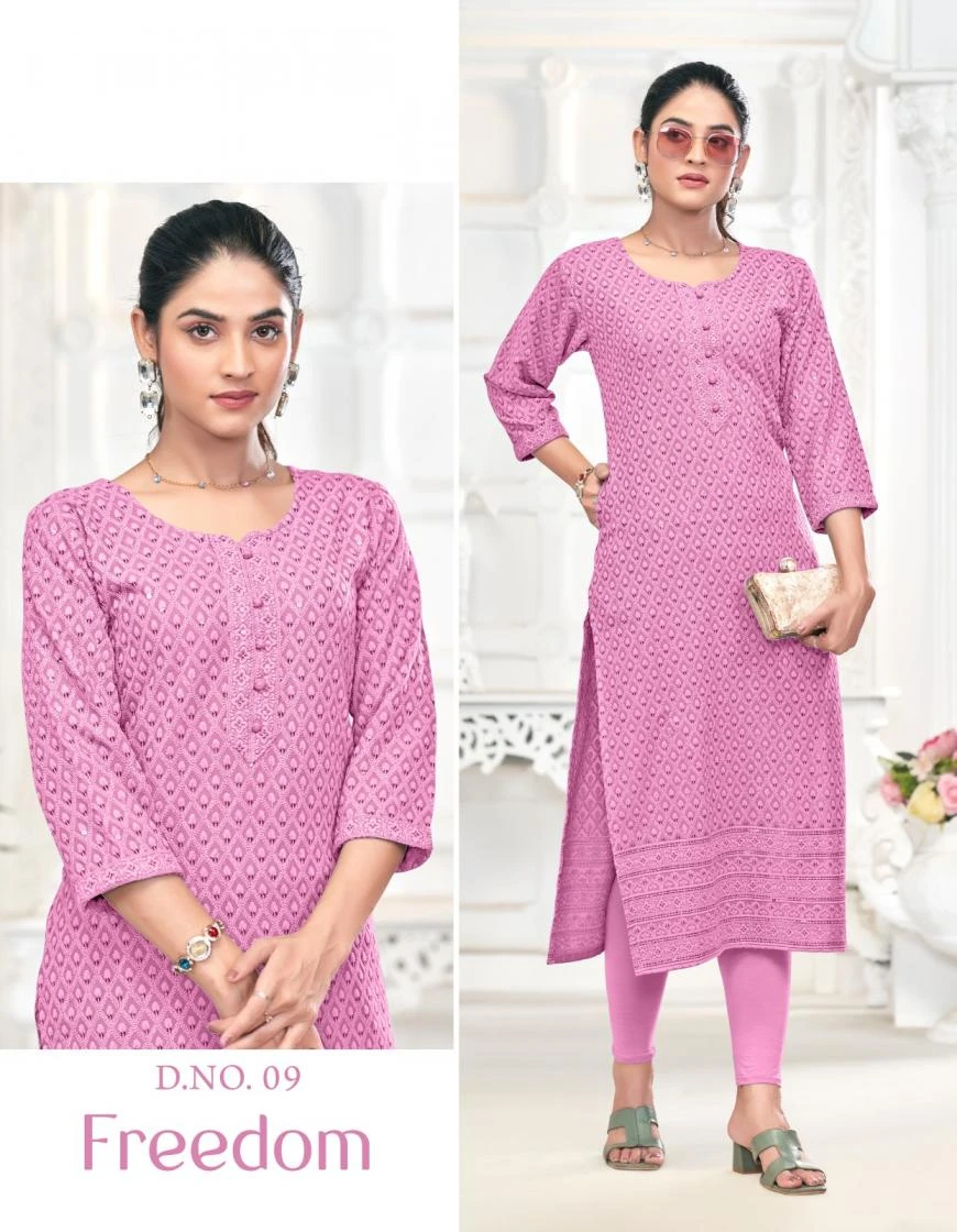Tunic House Freedom Chikankari Kurti Collection